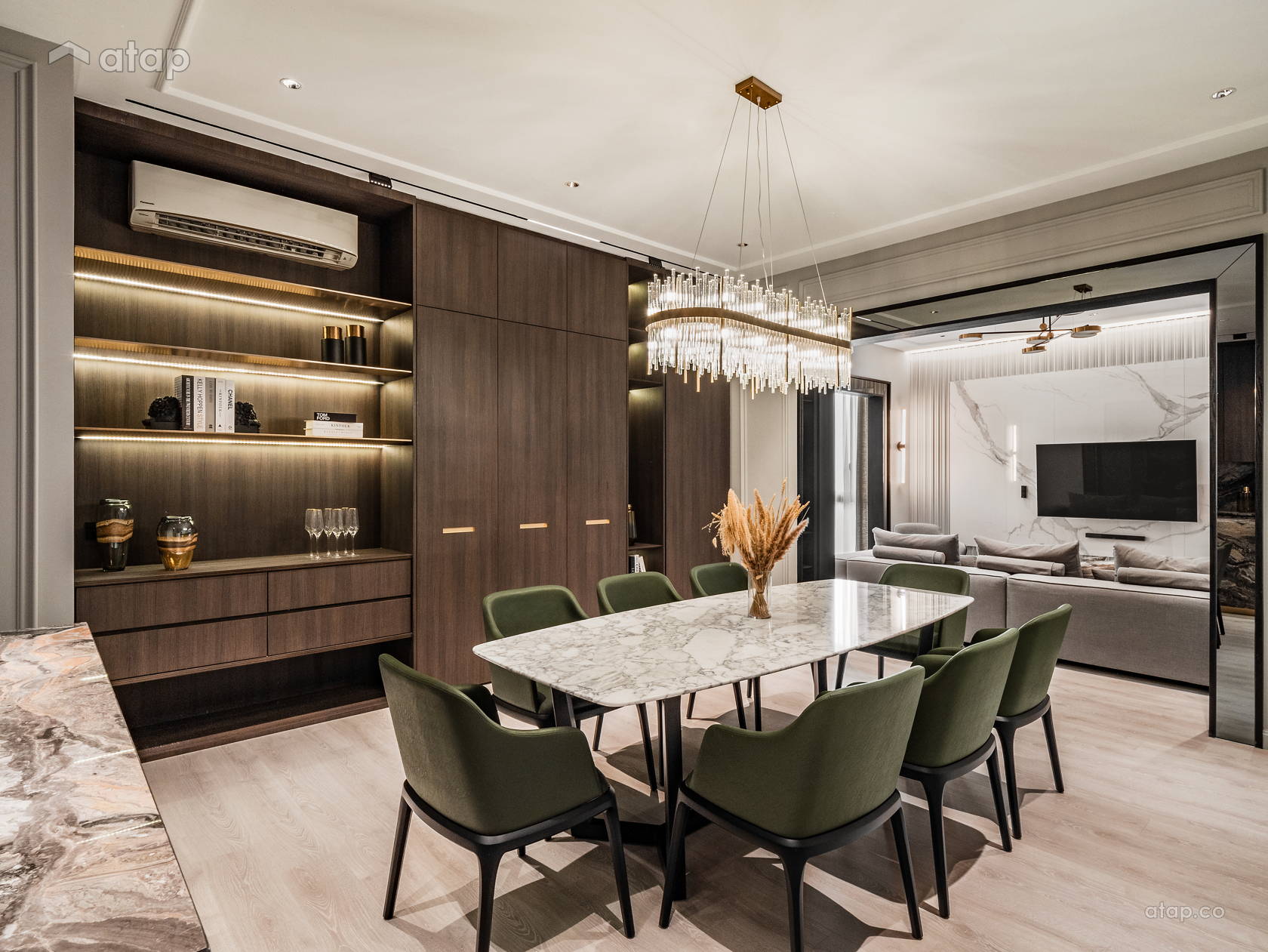 Minimalistic Modern Dining Room Living Room condominium design ideas ...
