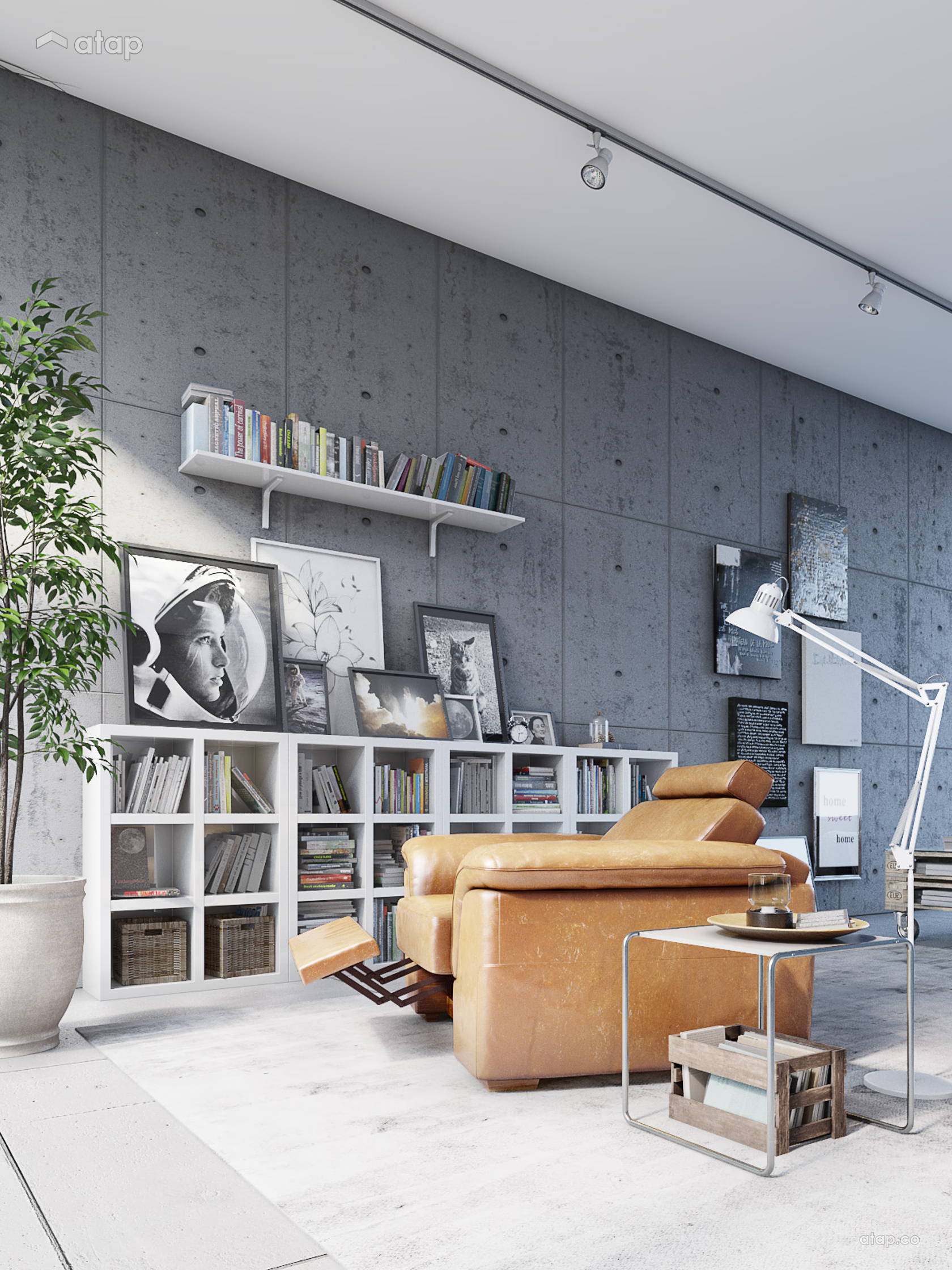 Industrial Balcony bungalow design ideas & photos Malaysia | Atap.co