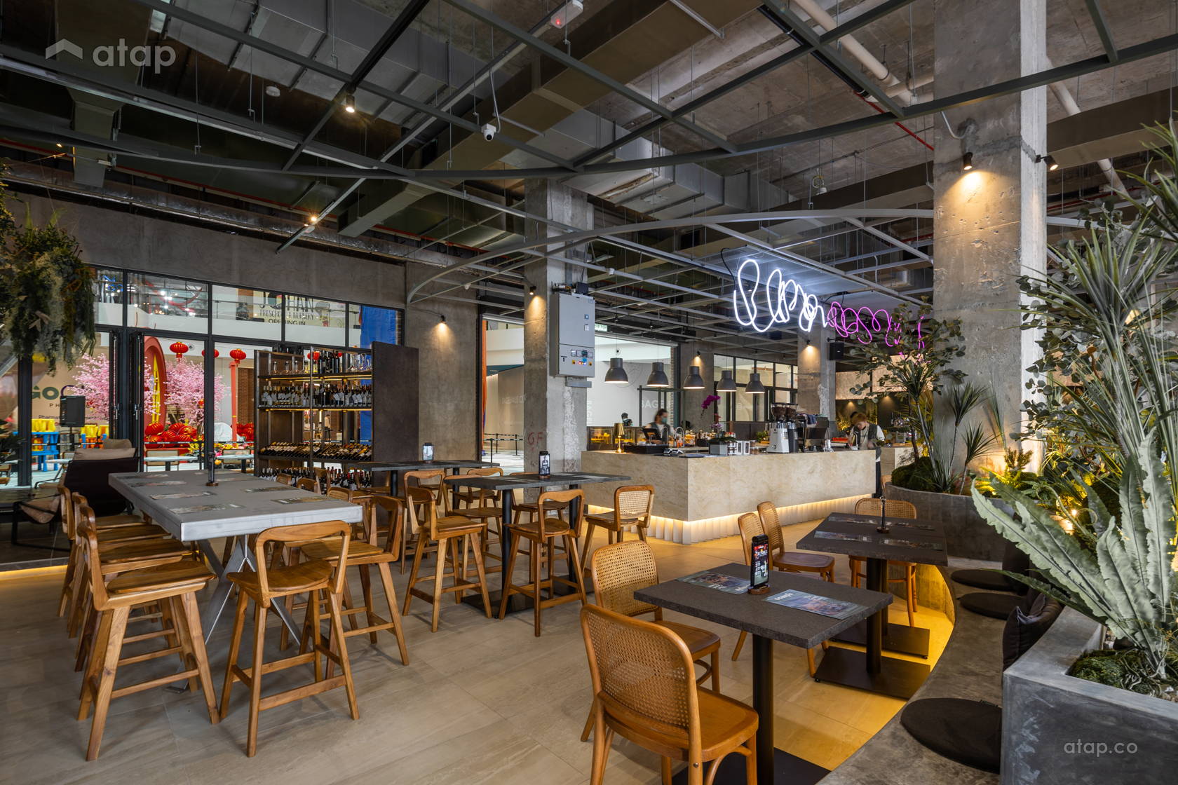 Rustic Malls Minimalistic Rustic F&B shopping mall design ideas & photos Malaysia ...