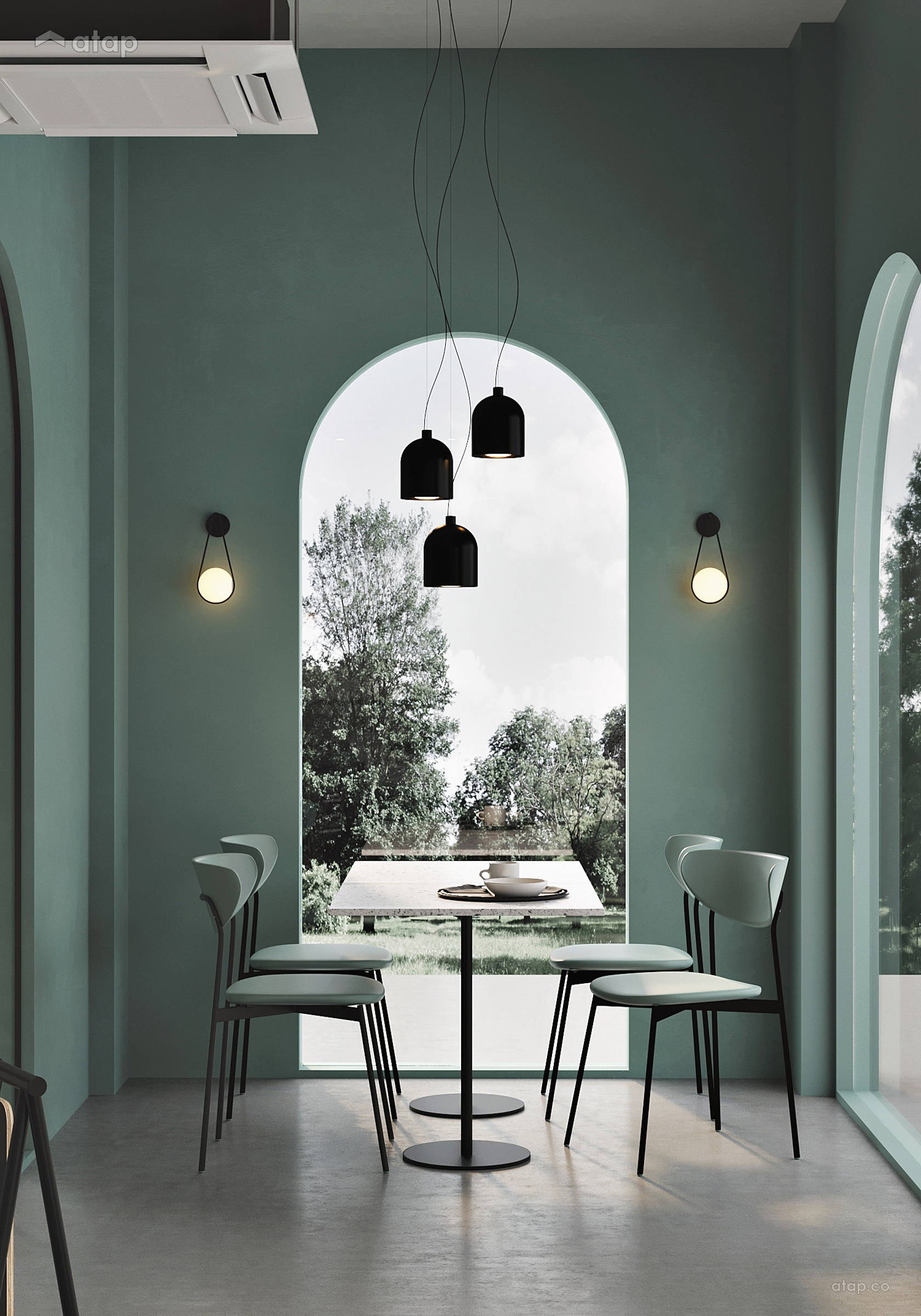 Industrial Minimalistic shophouse design ideas & photos Malaysia Atap.co