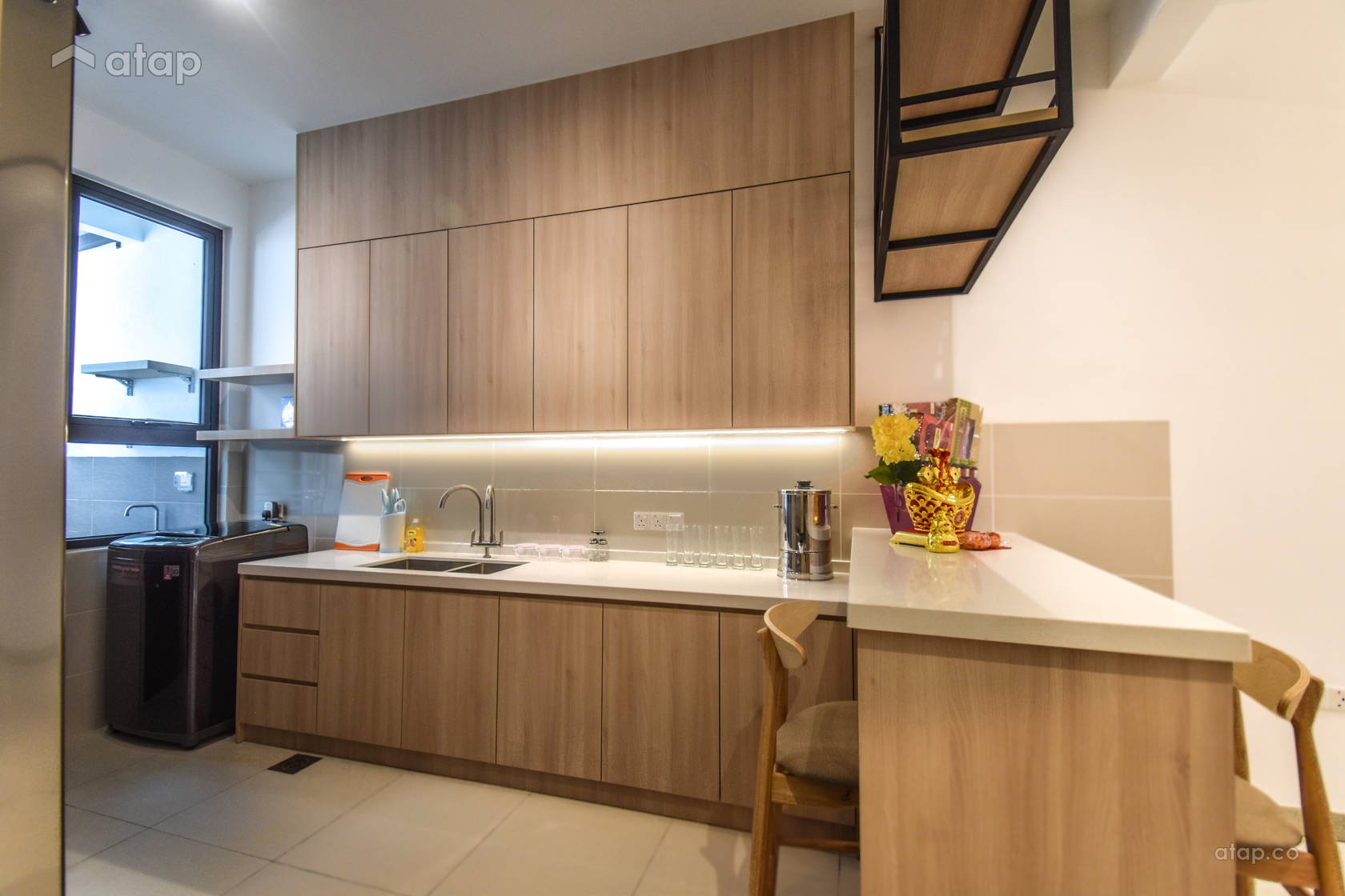 Asian Industrial Kitchen terrace design ideas & photos Malaysia | Atap.co