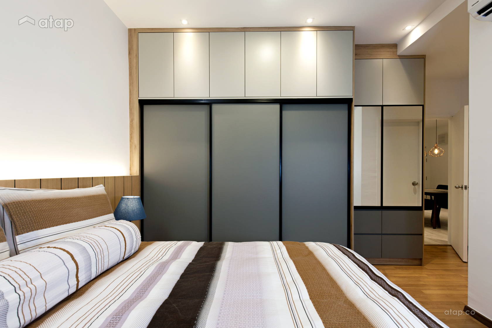 Scandinavian Zen Bedroom condominium design ideas & photos Malaysia