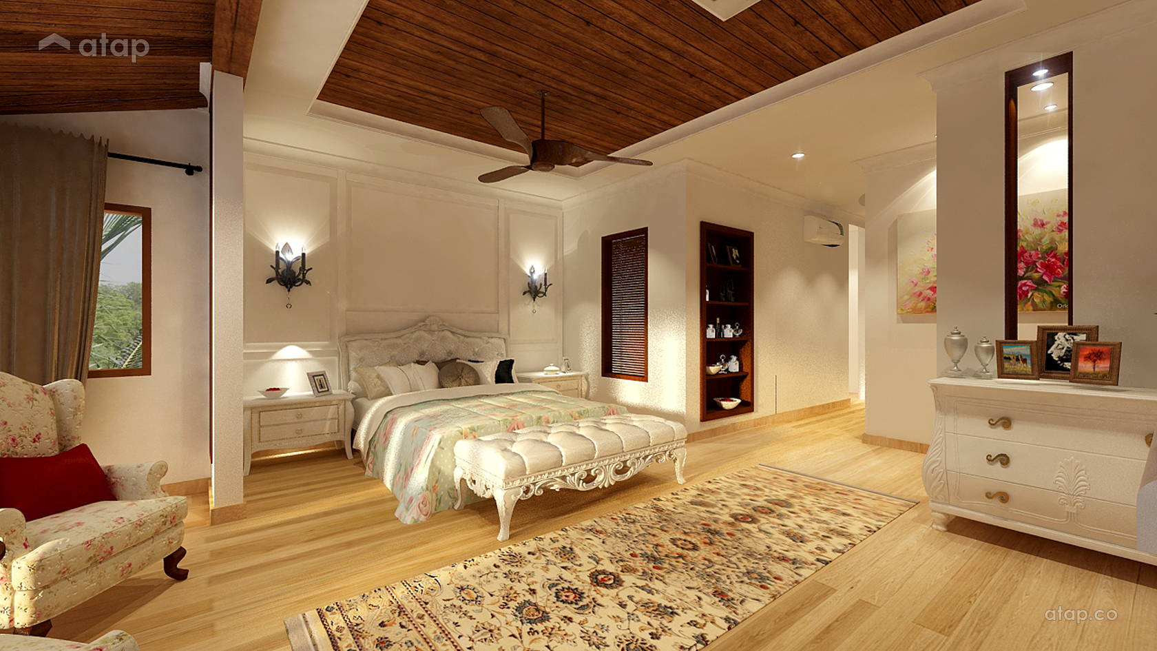 Classic Bedroom bungalow design ideas & photos Malaysia | Atap.co