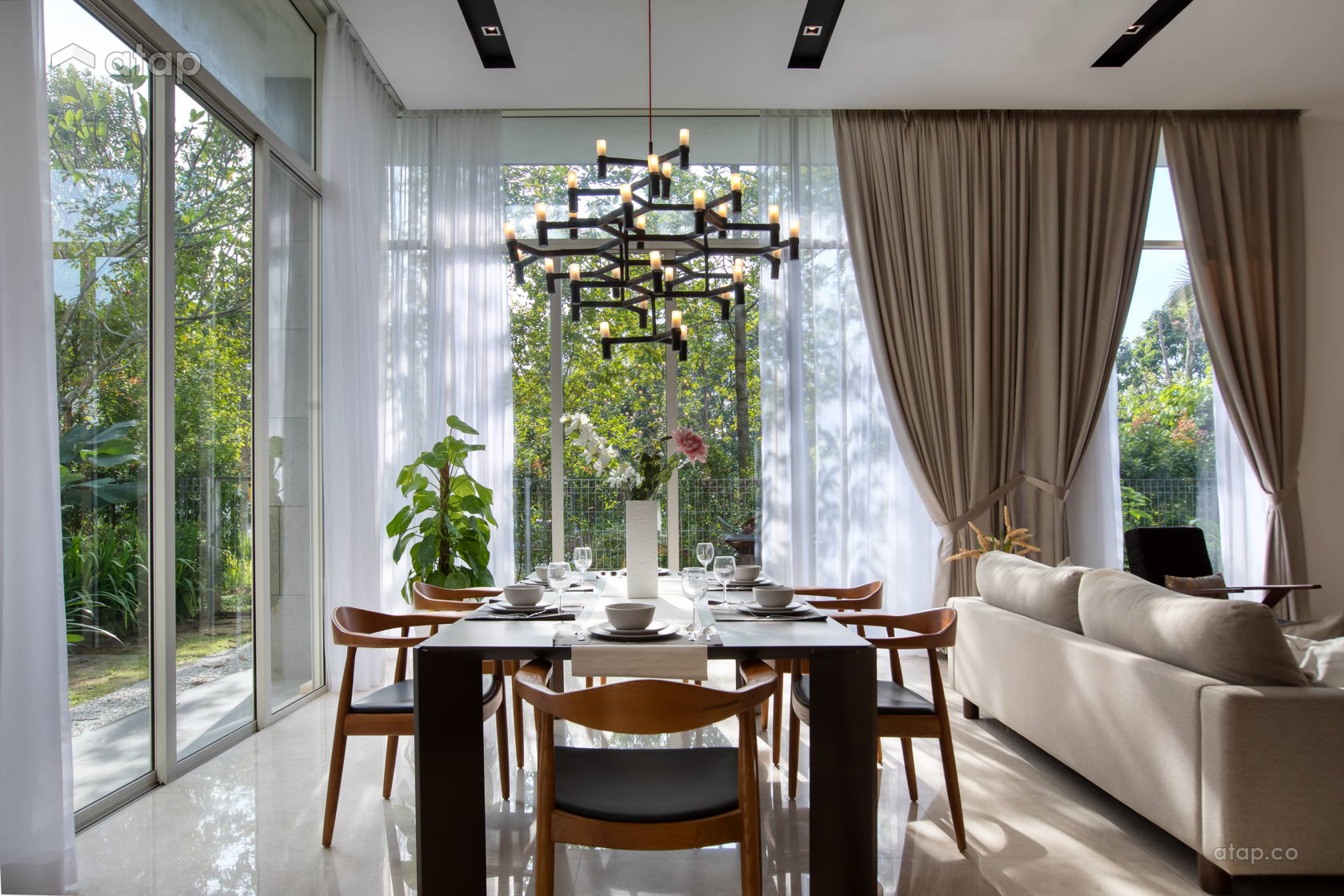Contemporary Modern Dining Room bungalow design ideas & photos Malaysia ...