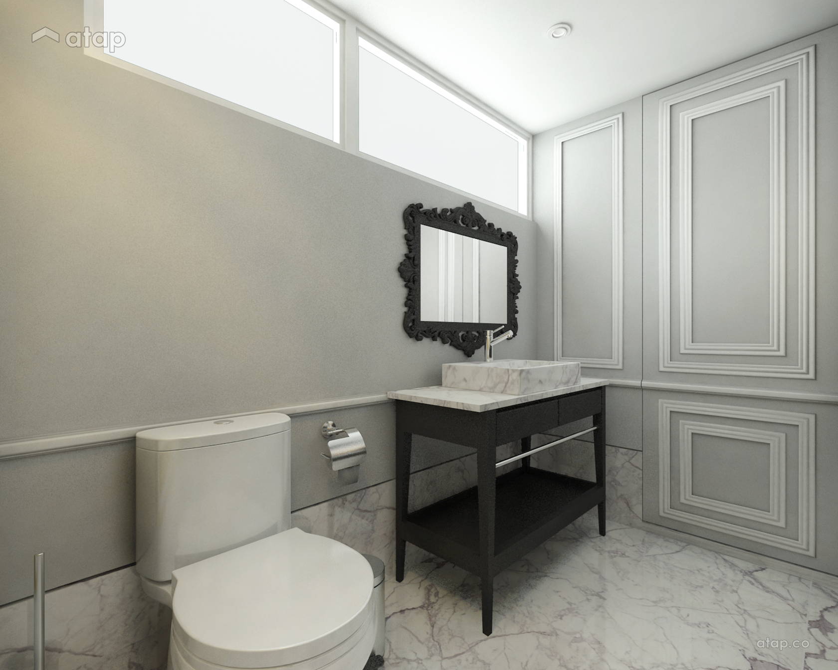 Contemporary Modern Bathroom bungalow design ideas & photos Malaysia