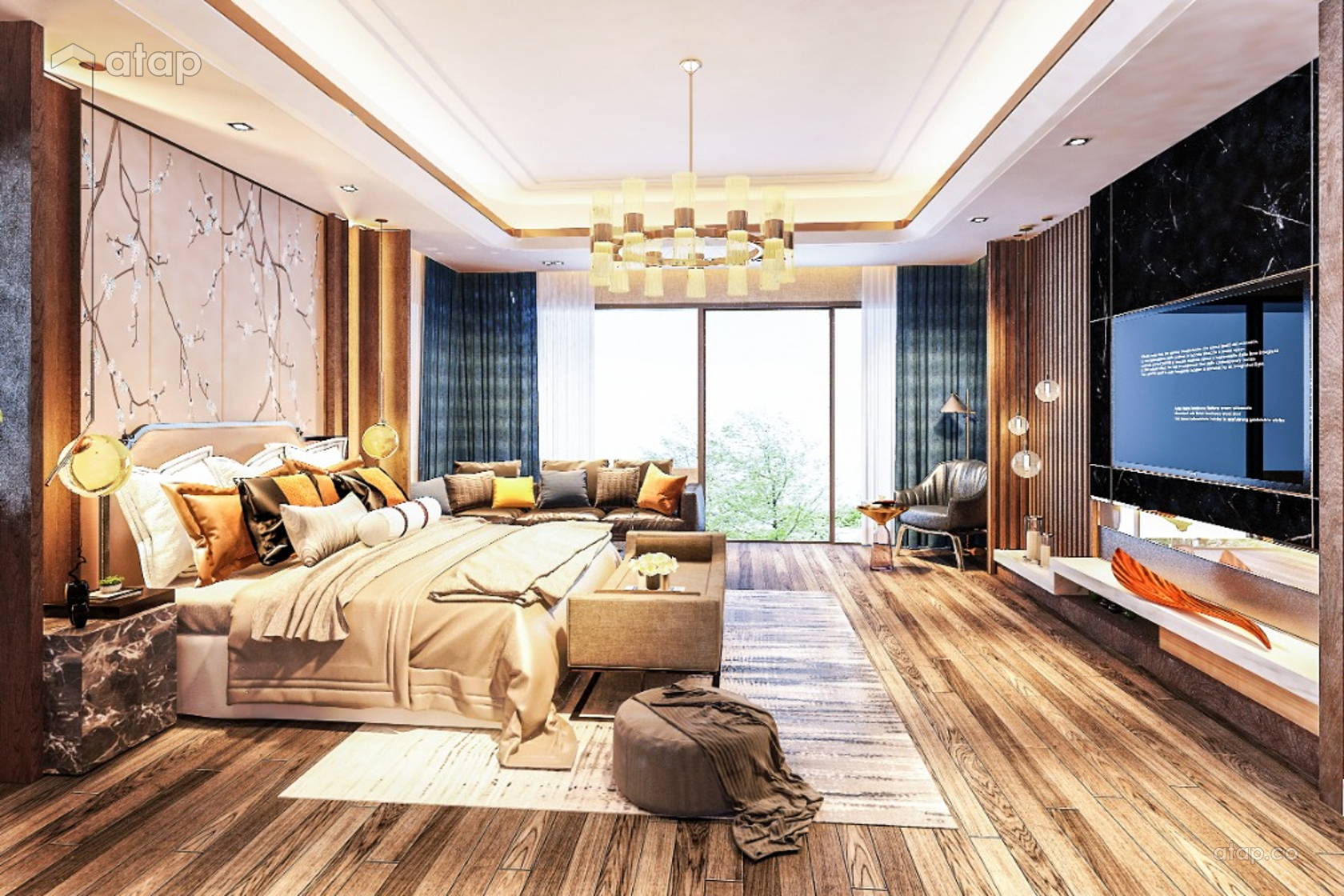 Classic Contemporary Bedroom bungalow design ideas & photos Malaysia ...