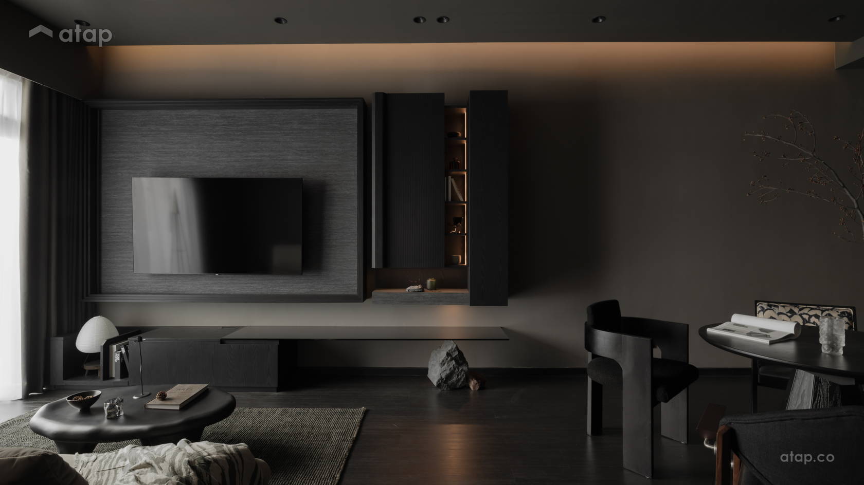 Minimalistic Modern Living Room @ Obsidian Pavillion