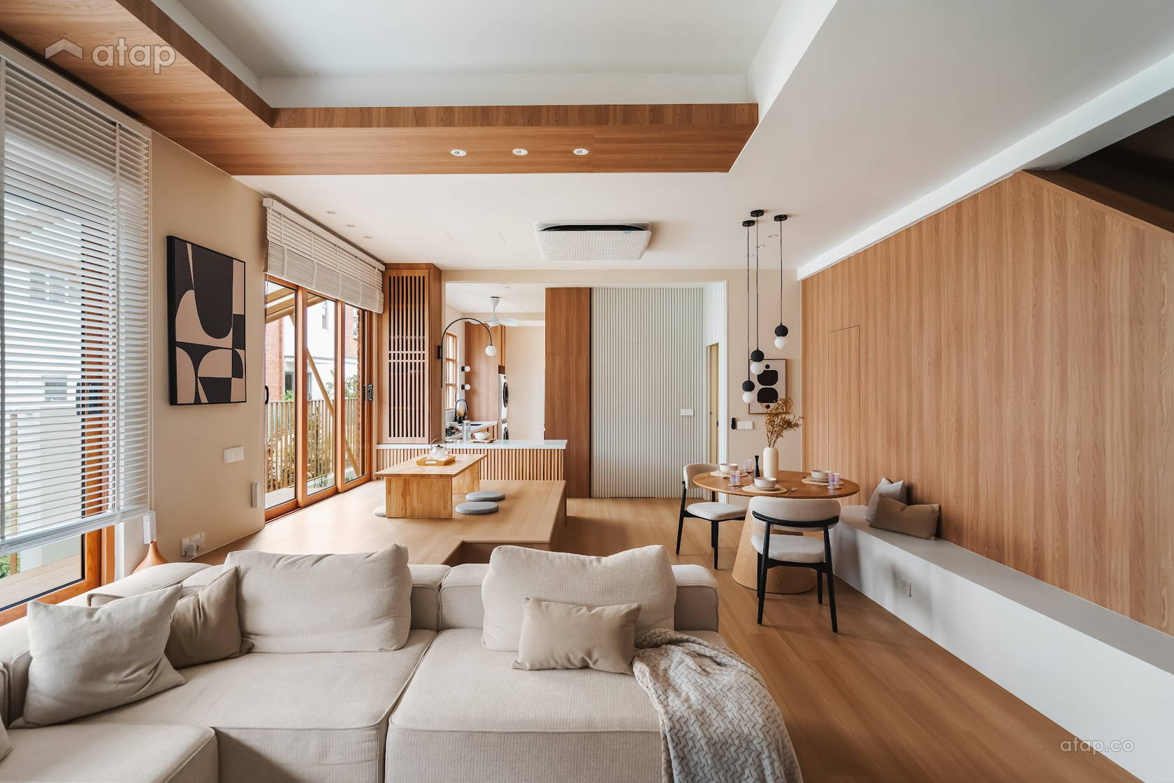 Zen Living Room @ Ruma Kita | Modern Japanese-Muji
