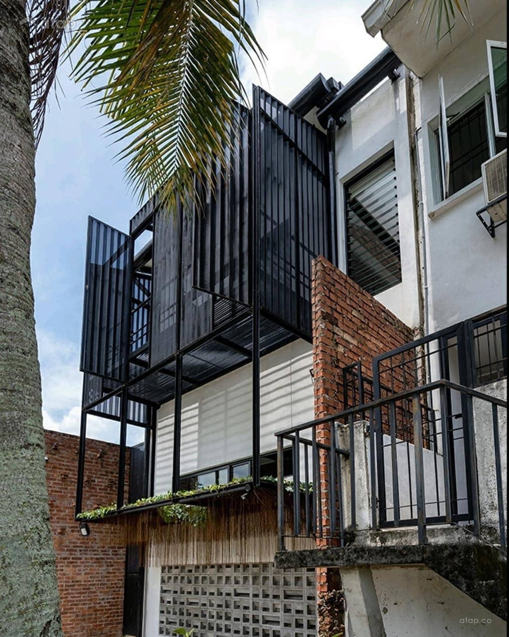 Industrial Rustic Exterior terrace design ideas & photos Malaysia Atap.co