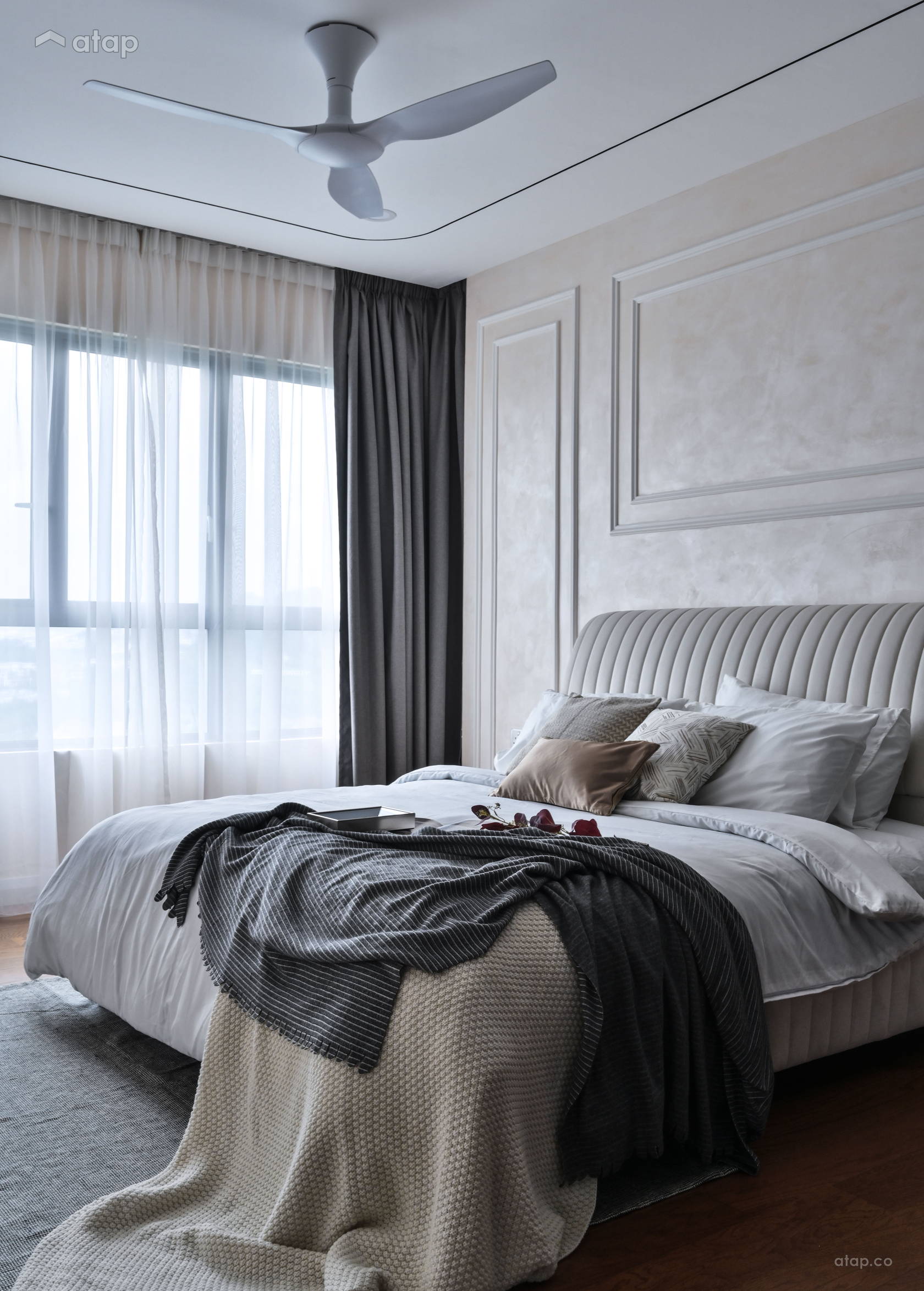Asian Rustic Bedroom Family Room condominium design ideas & photos ...