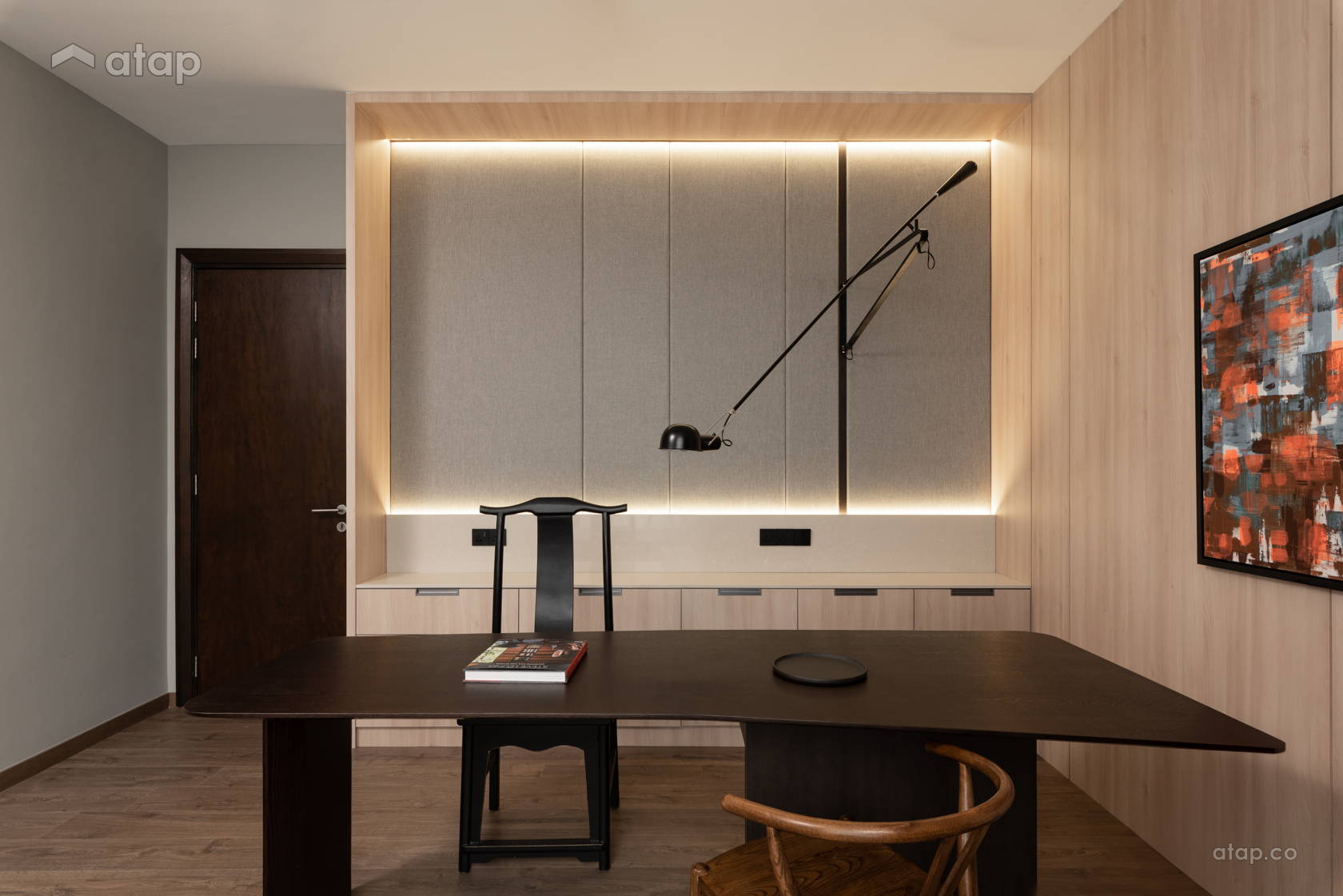 Image showcasing Contemporary Modern Study Room condominium design ideas & photos ...