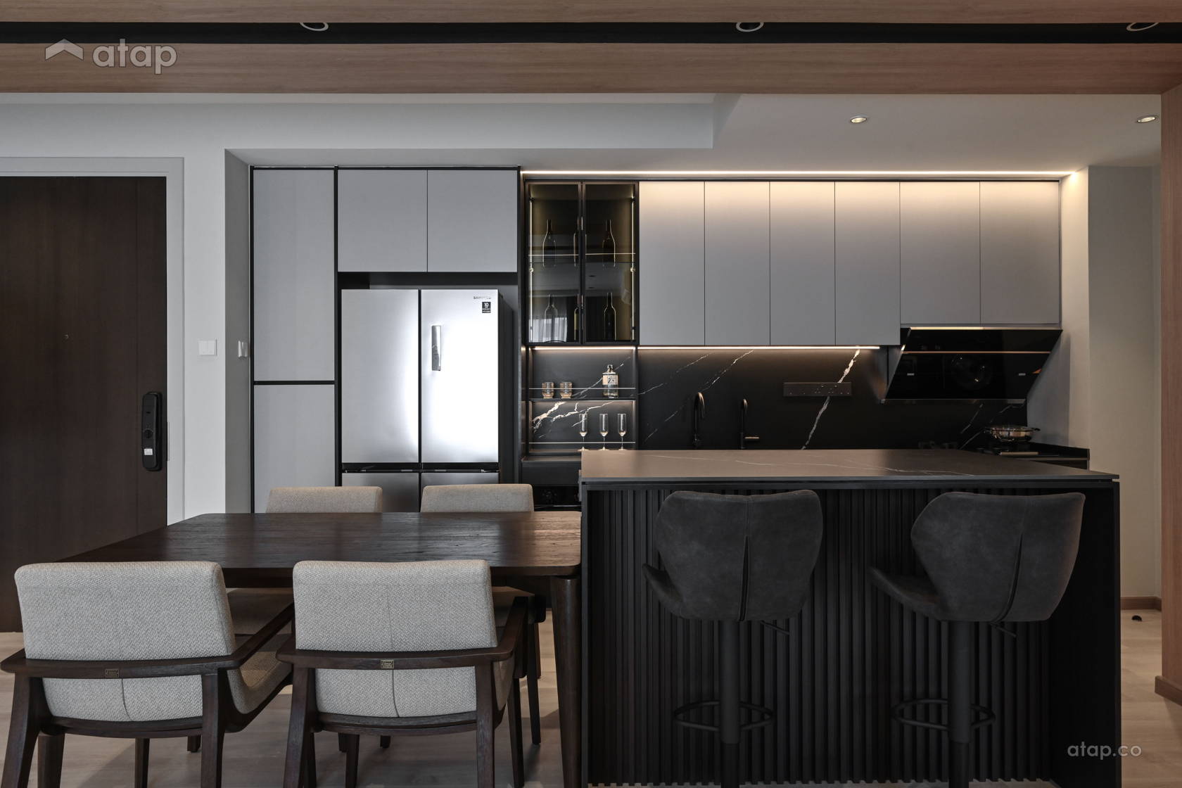 Minimalistic Modern Kitchen condominium design ideas & photos Malaysia | Atap.co