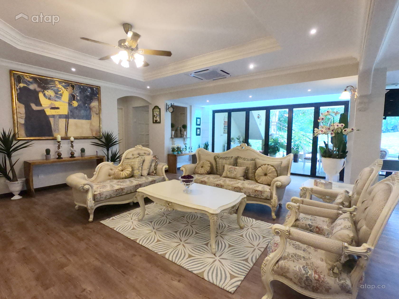 Country Living Room bungalow design ideas & photos Malaysia Atap.co