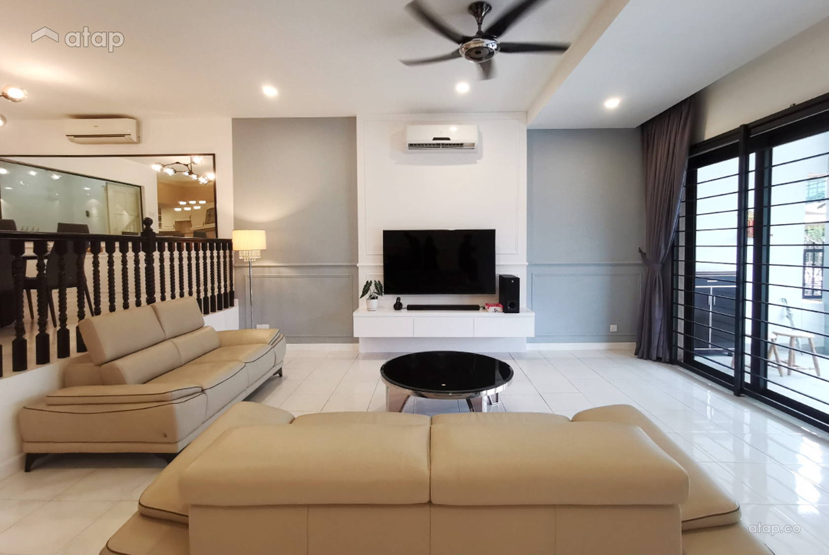 Classic Modern Living Room terrace design ideas & photos Malaysia Atap.co