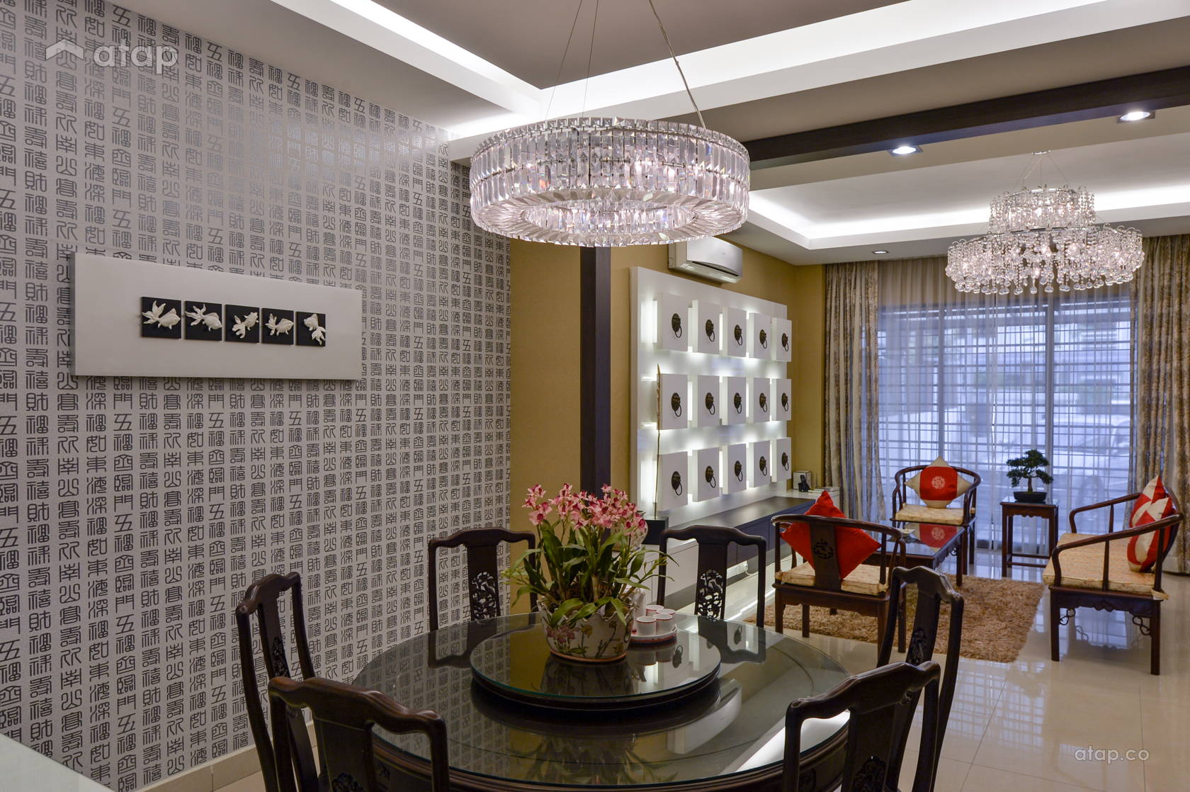 Asian Contemporary Dining Room terrace design ideas & photos Malaysia ...