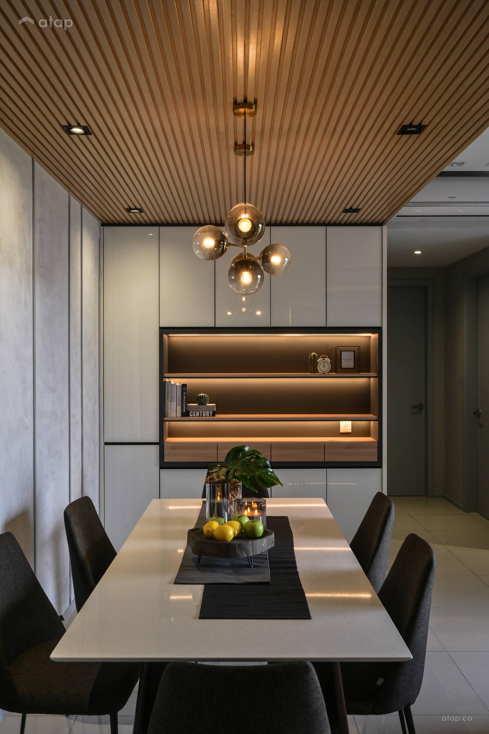 Modern Dining Room condominium design ideas & photos Malaysia | Atap.co