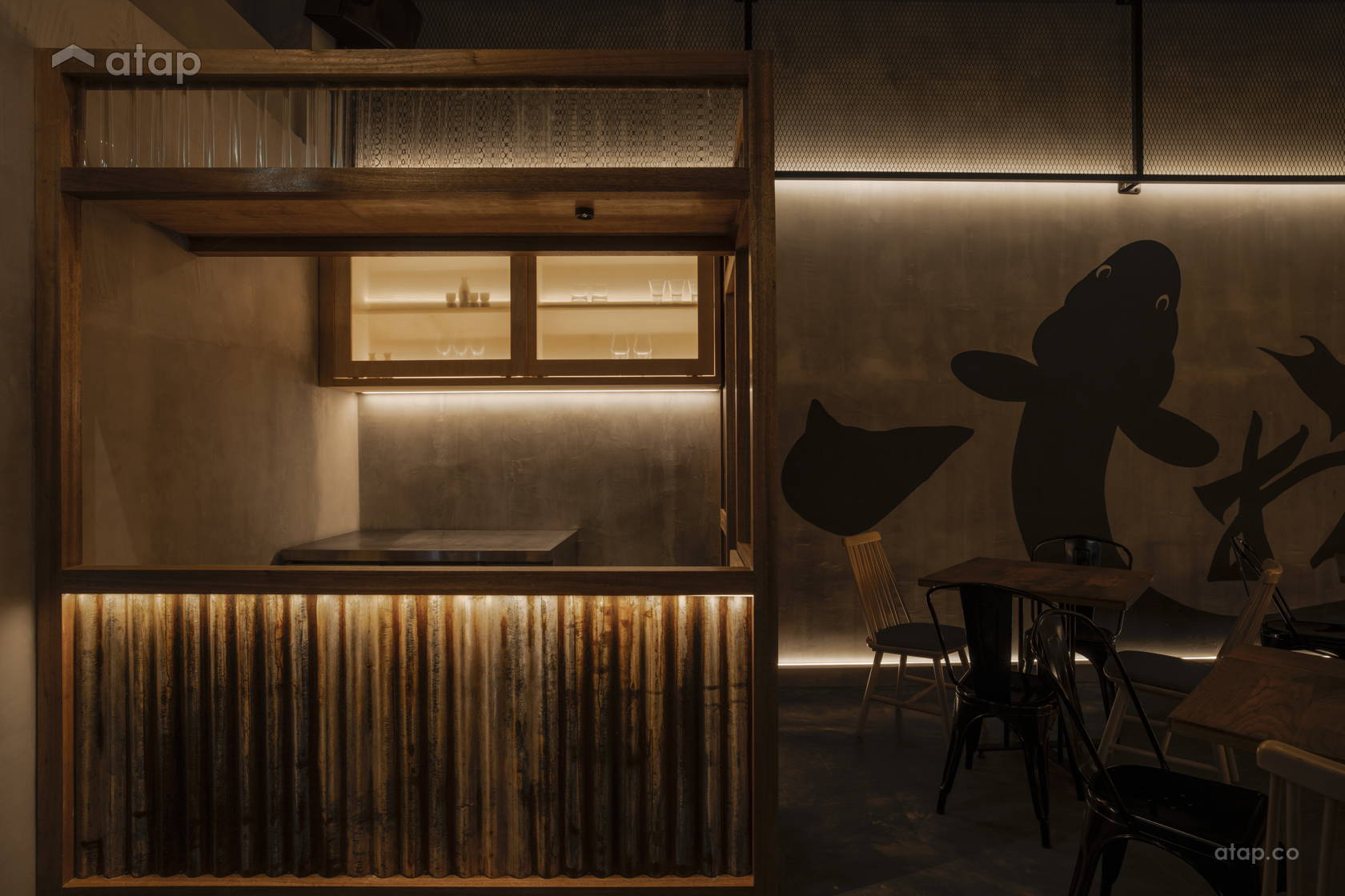 Rustic Retail shophouse design ideas & photos Malaysia | Atap.co