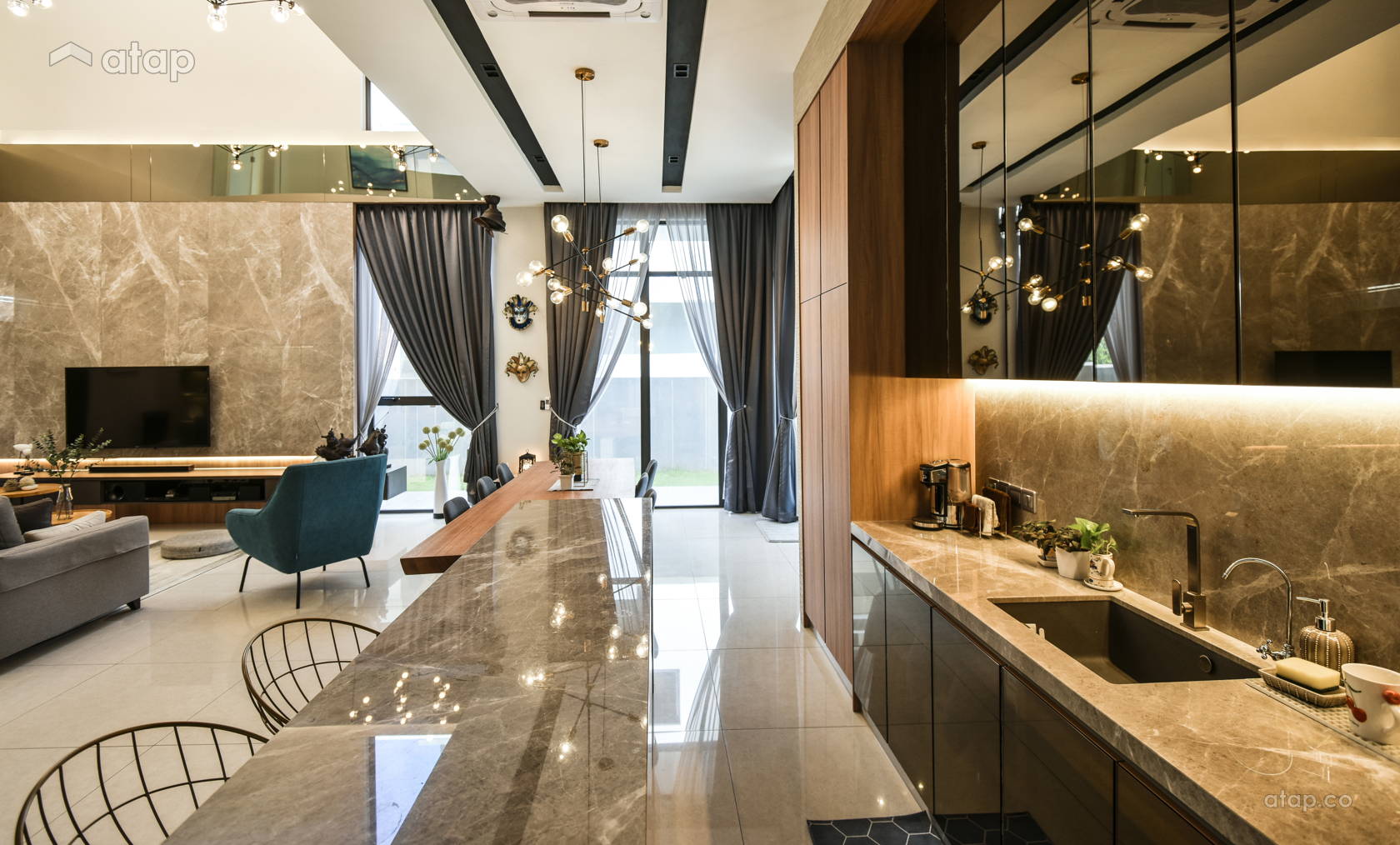 Contemporary Modern Kitchen bungalow design ideas & photos Malaysia ...
