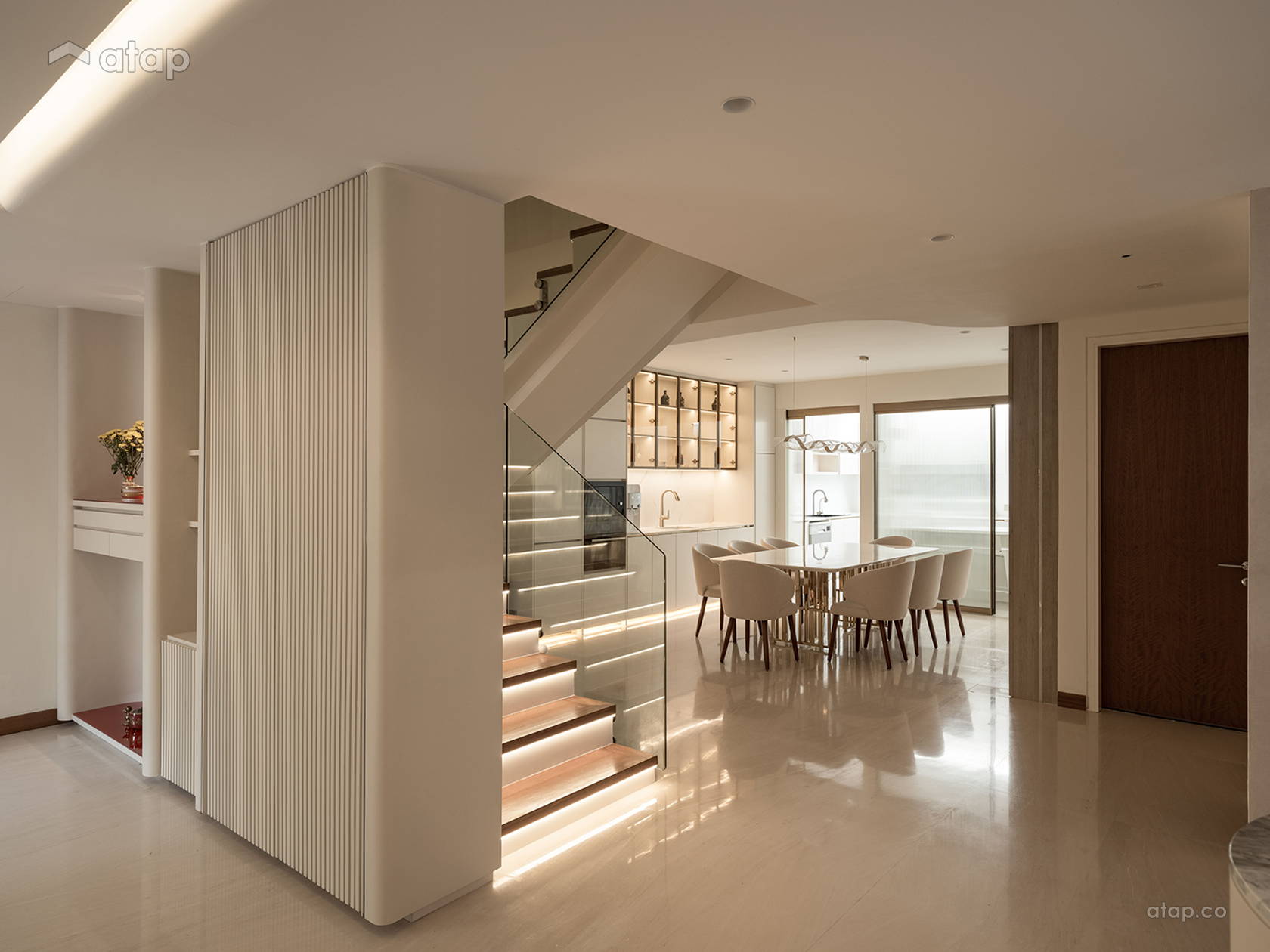 Modern Zen Dining Room Foyer terrace design ideas & photos Malaysia ...