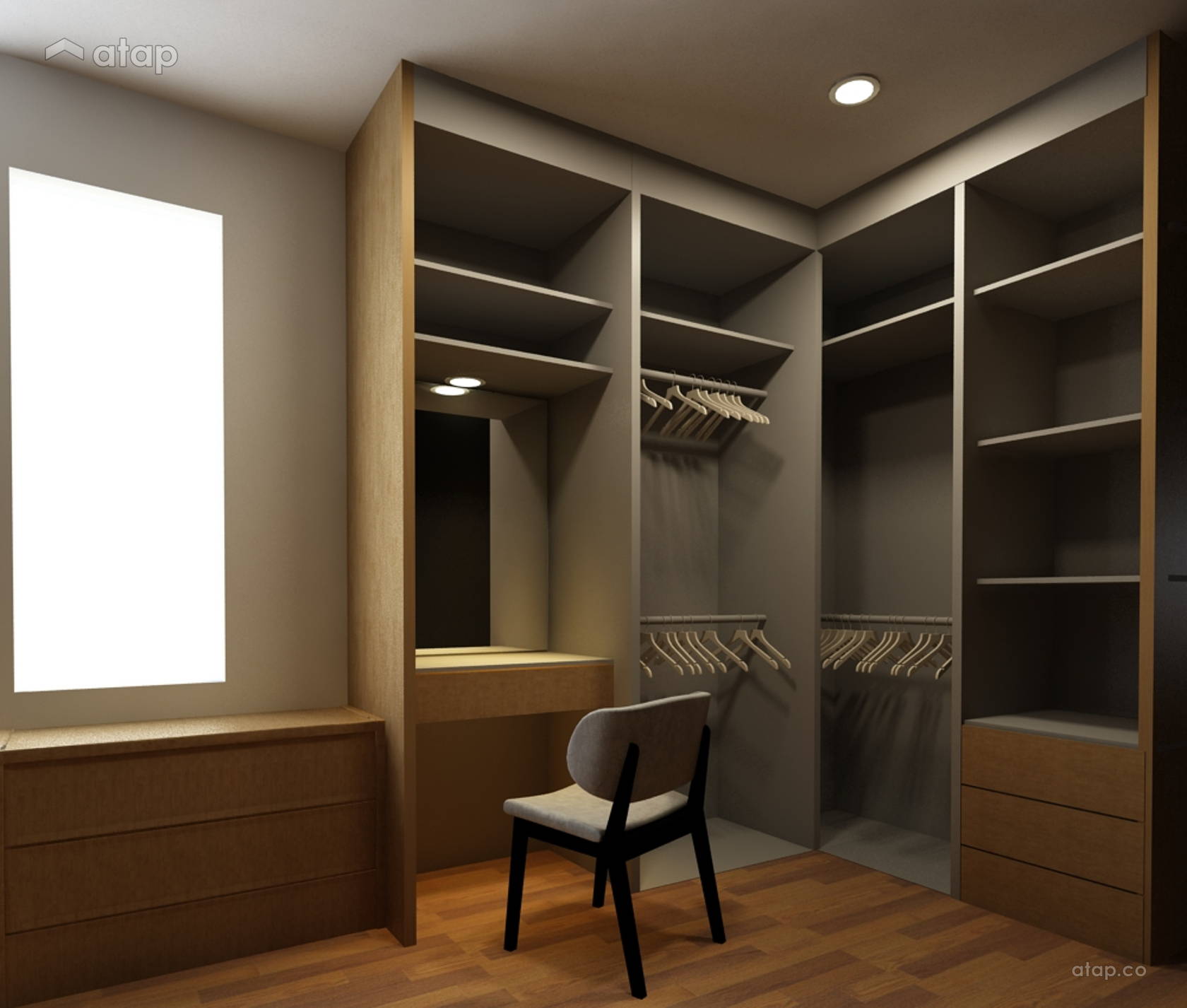 Modern Bedroom townhouse design ideas & photos Malaysia Atap.co