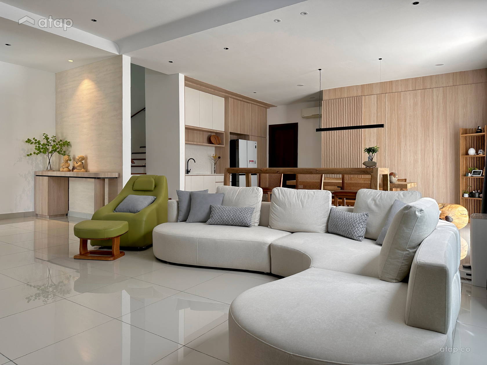 Minimalistic Zen Dining Room Foyer terrace design ideas & photos ...