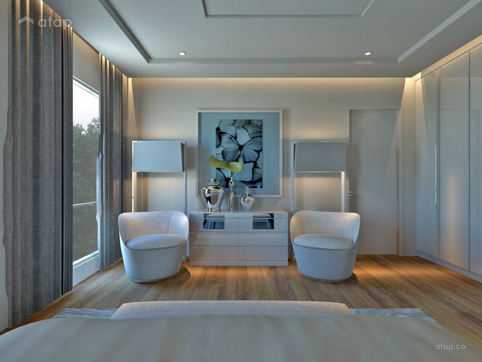 Modern Bedroom bungalow design ideas & photos Malaysia | Atap.co