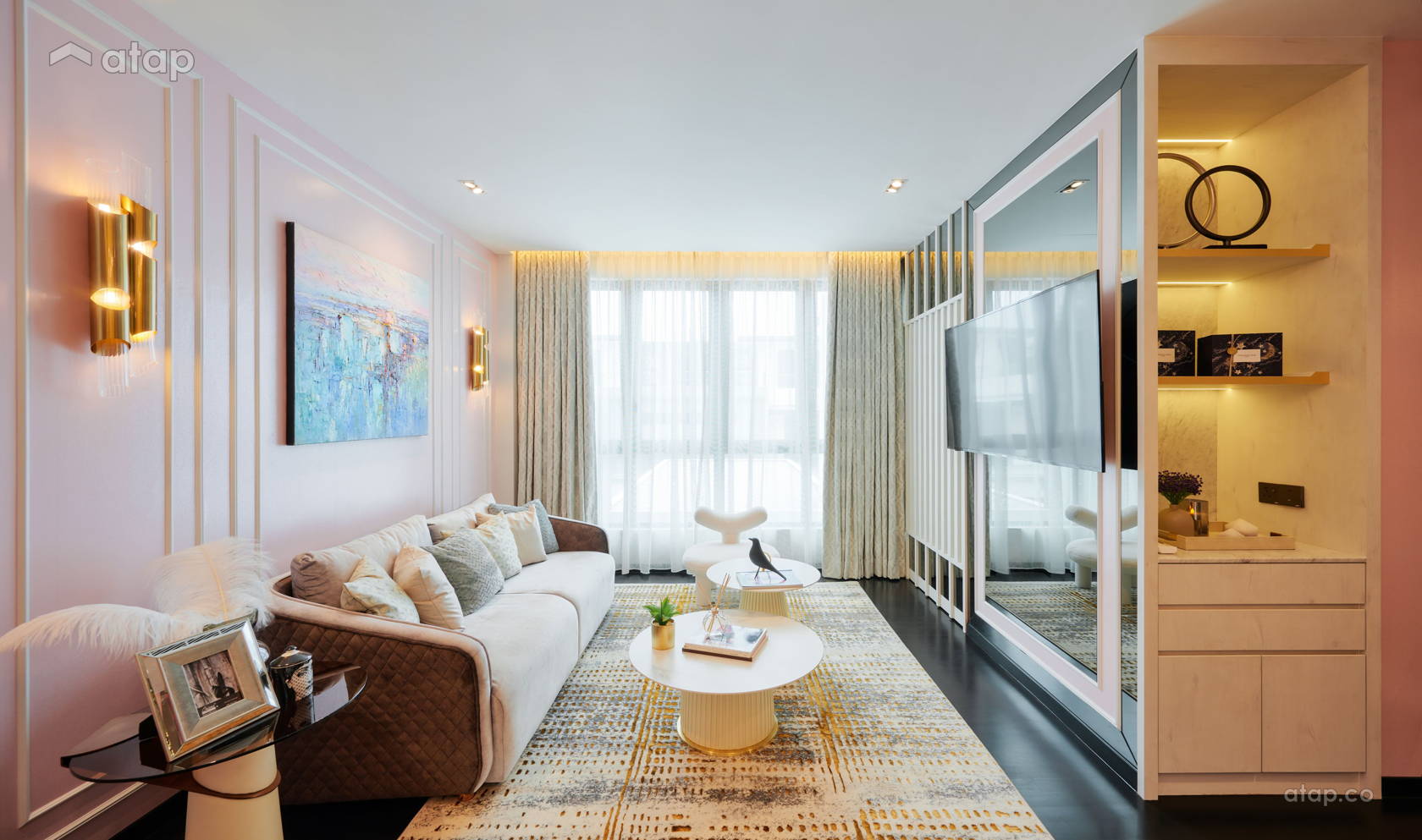 Classic Modern Family Room bungalow design ideas & photos Malaysia ...