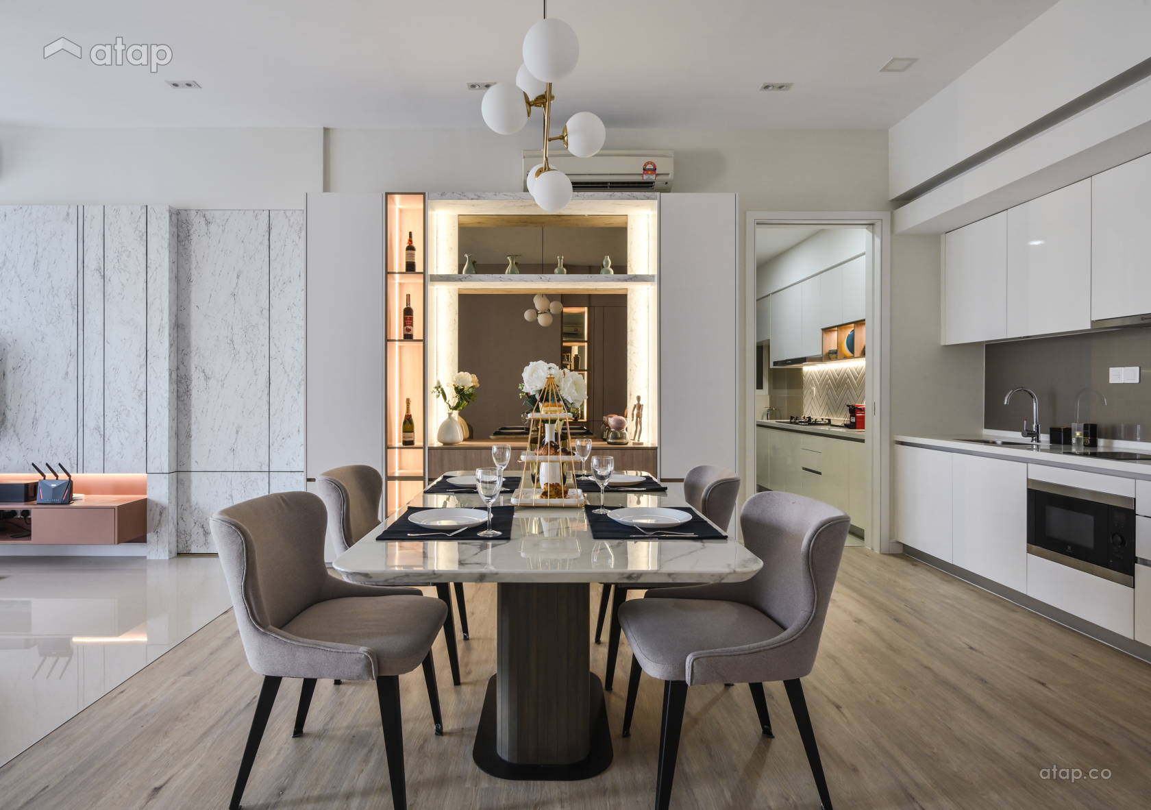 Contemporary Modern Dining Room condominium design ideas & photos ...