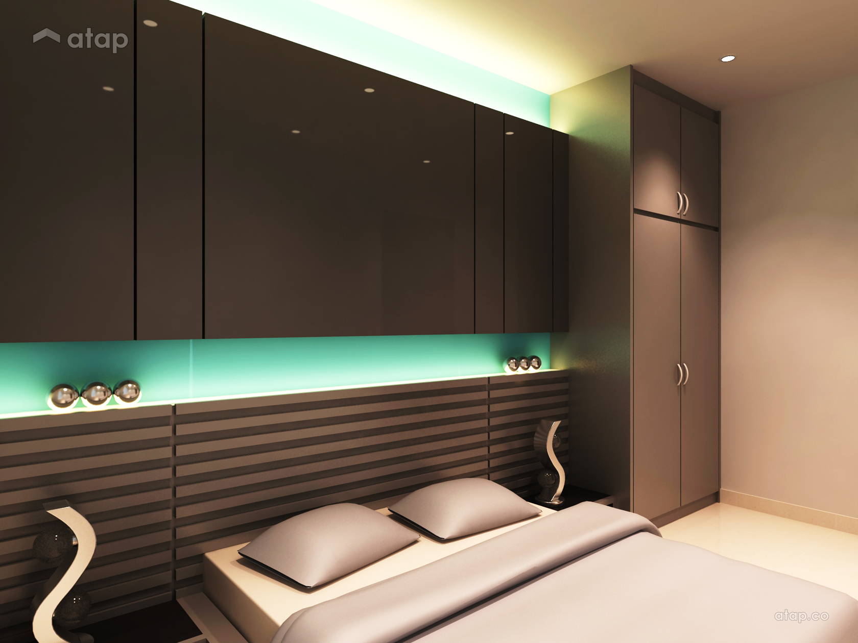 Contemporary Modern Bedroom condominium design ideas & photos Malaysia