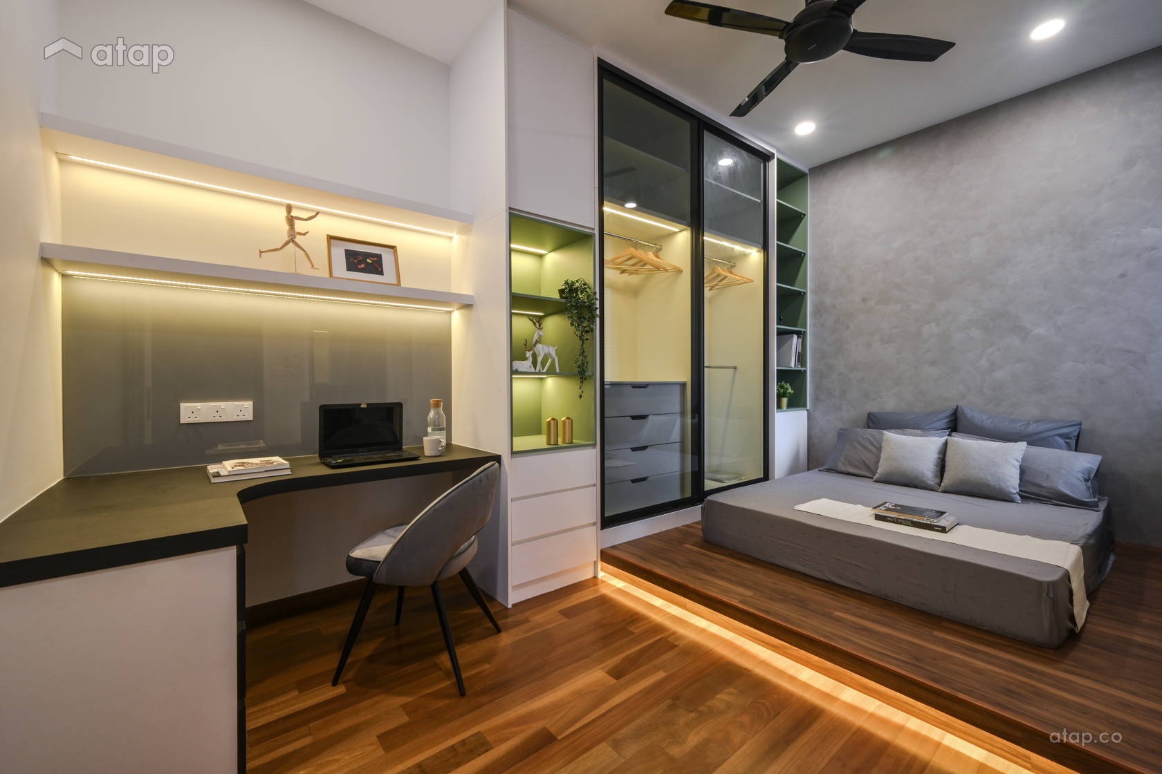 Classic Modern Bedroom Study Room condominium design ideas & photos ...