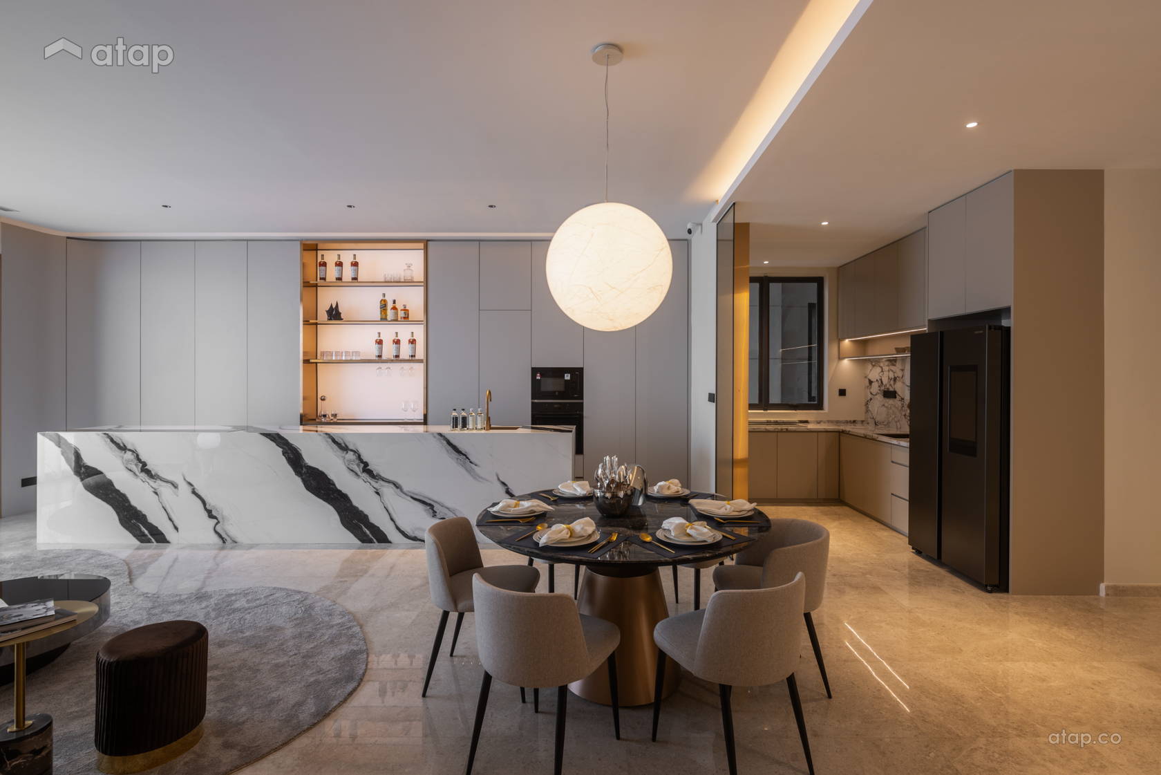 Contemporary Dining Room condominium design ideas & photos Malaysia ...