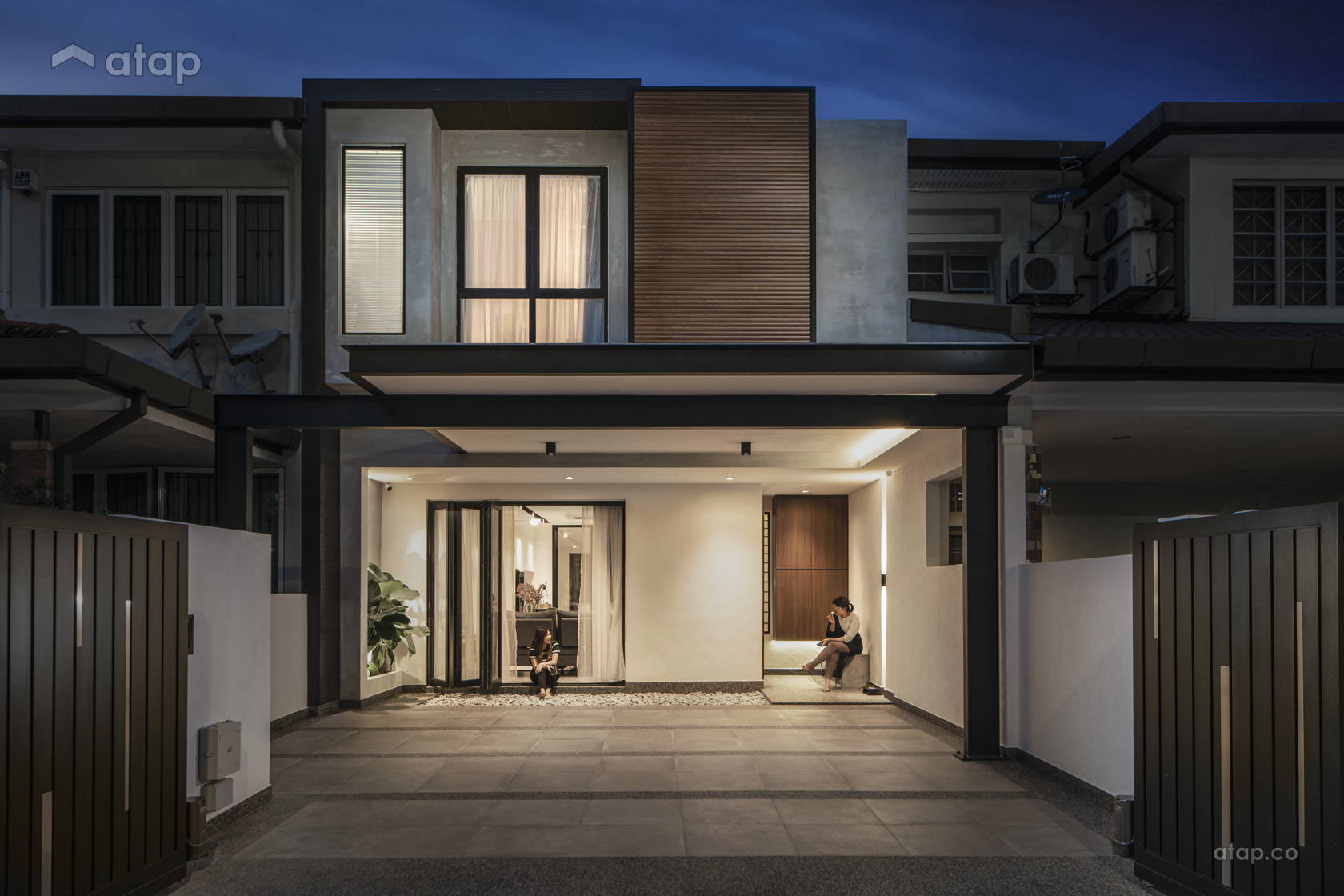 Industrial Minimalistic Exterior terrace design ideas & photos Malaysia