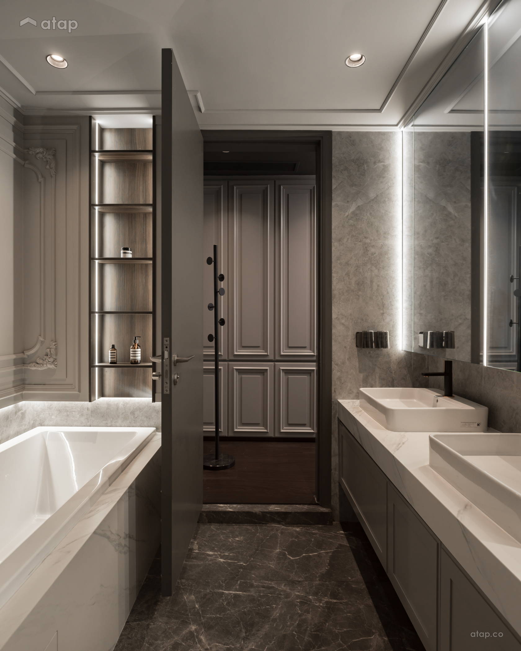 Classic Modern Bathroom condominium design ideas & photos Malaysia