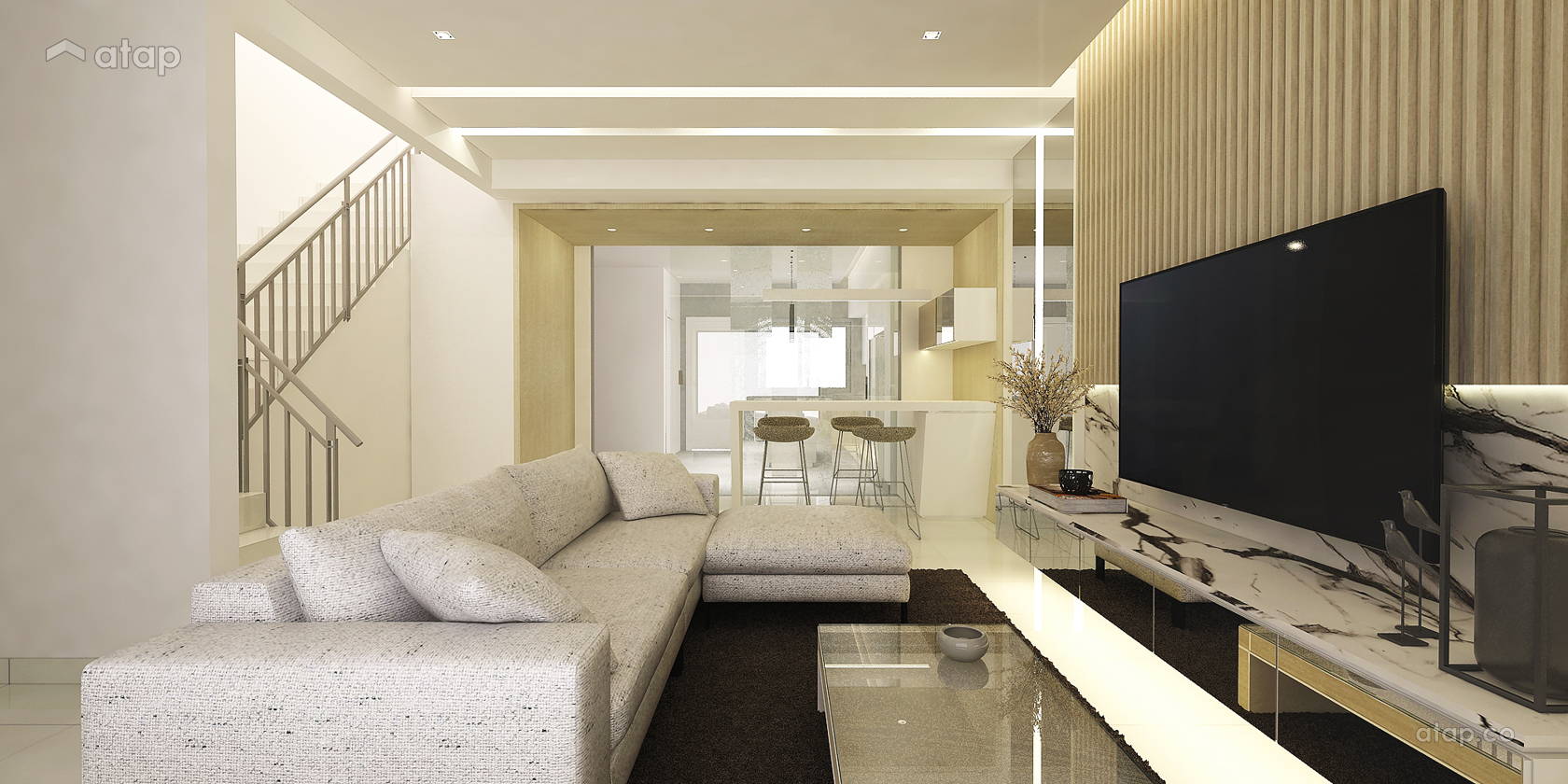 3 Sty Terrace Link House Setia Utama 2 Interior Design Renovation Ideas Photos And Price In Malaysia Atap Co