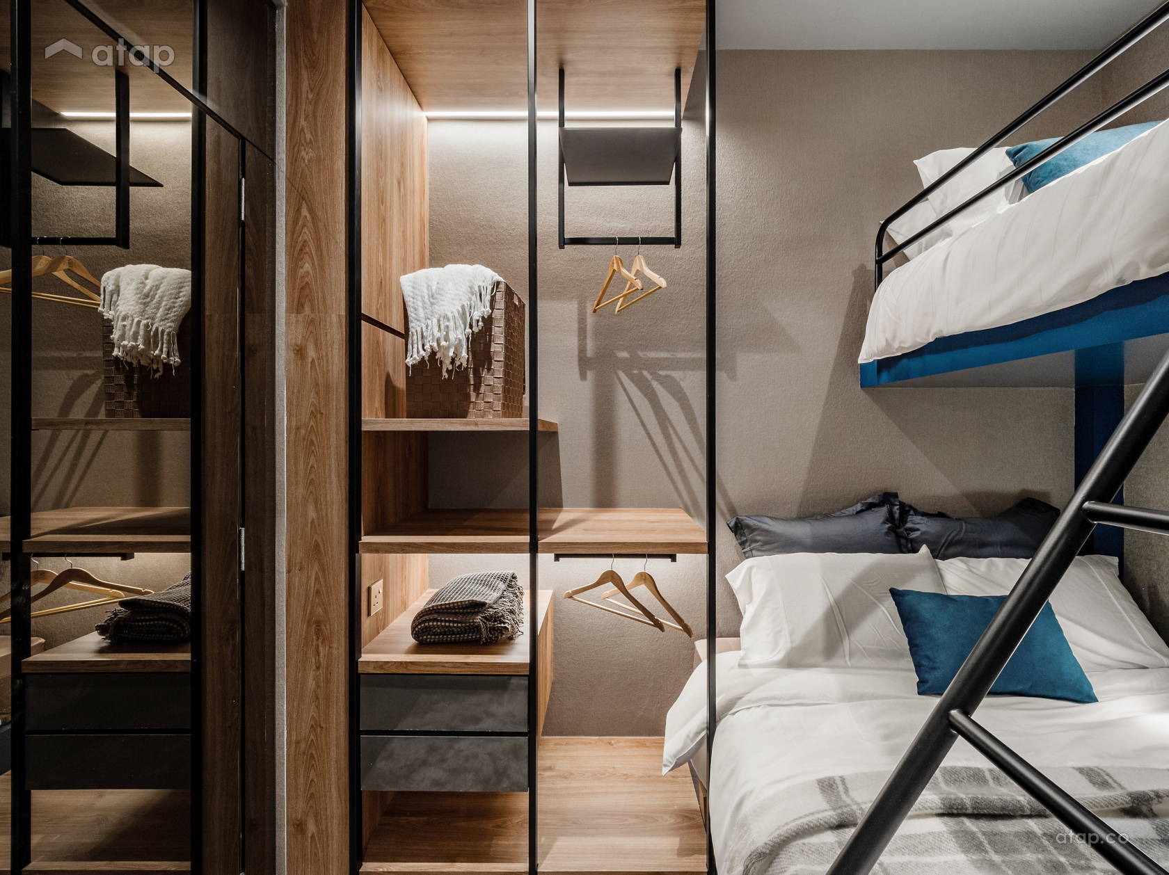 Contemporary Modern Bedroom Family Room condominium design ideas ...