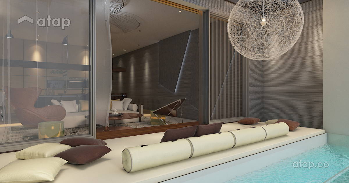 View of Industrial Modern Balcony condominium design ideas & photos Malaysia ...