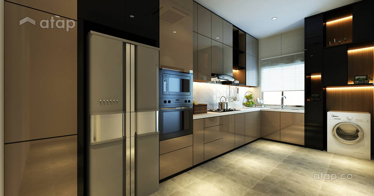 Modern Kitchen semi-detached design ideas & photos Malaysia | Atap.co