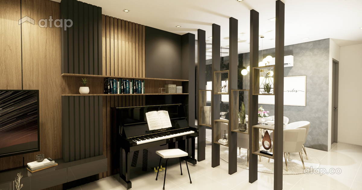 Contemporary Zen Living Room apartment design ideas & photos Malaysia ...