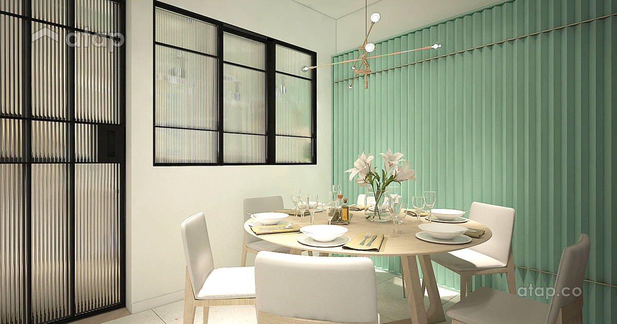 Minimalistic Scandinavian Dining Room terrace design ideas & photos ...