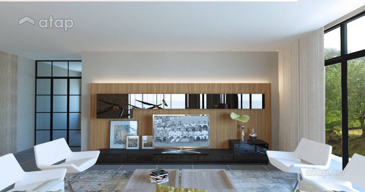 Contemporary Modern Living Room bungalow design ideas & photos Malaysia