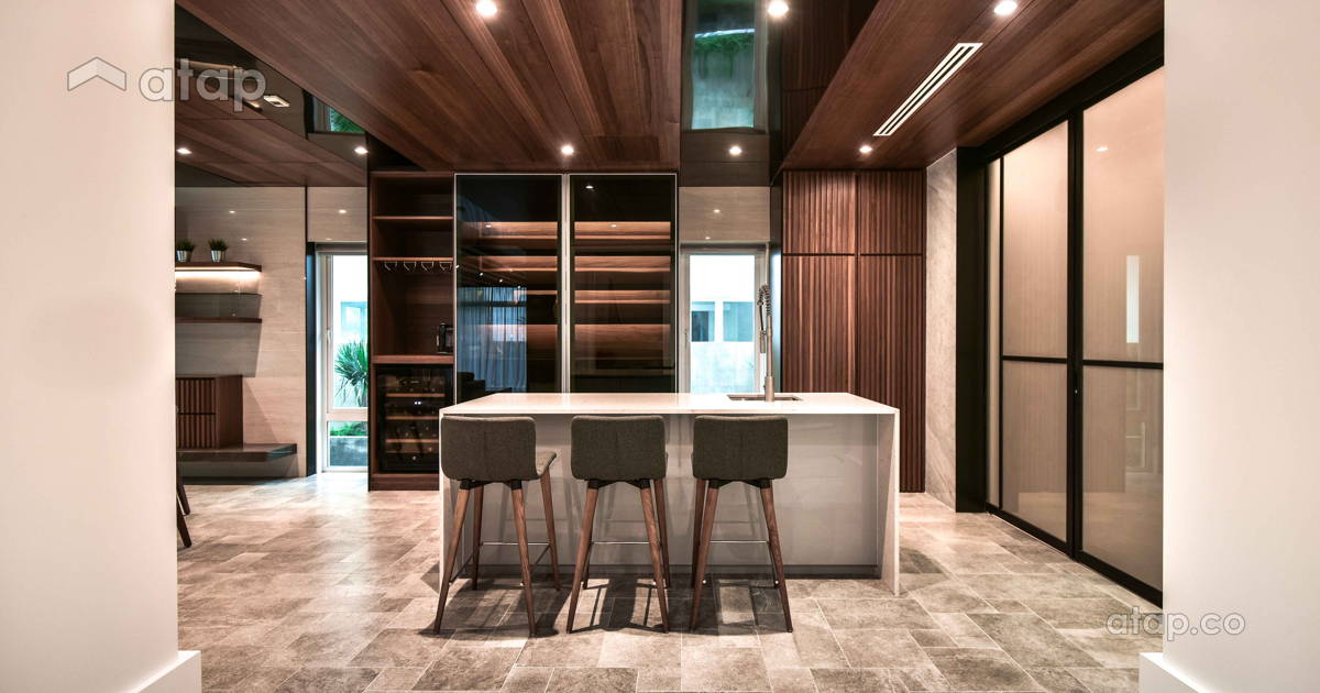 Dining Room Kitchen bungalow design ideas & photos Malaysia | Atap.co