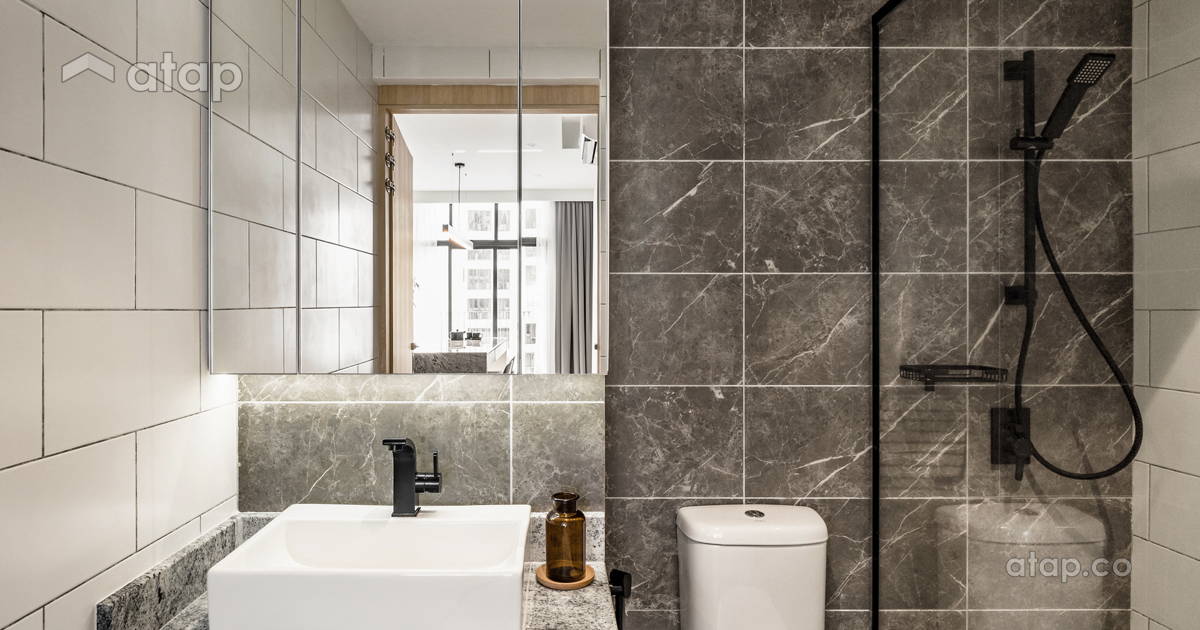 Picture of Minimalistic Scandinavian Bathroom apartment design ideas & photos ...