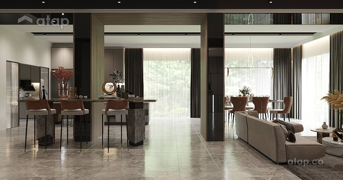 Contemporary Modern Dining Room Foyer bungalow design ideas & photos ...