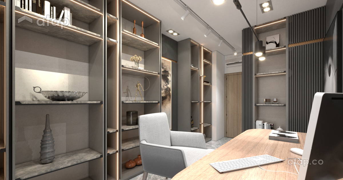 Contemporary Modern Study Room condominium design ideas & photos ...