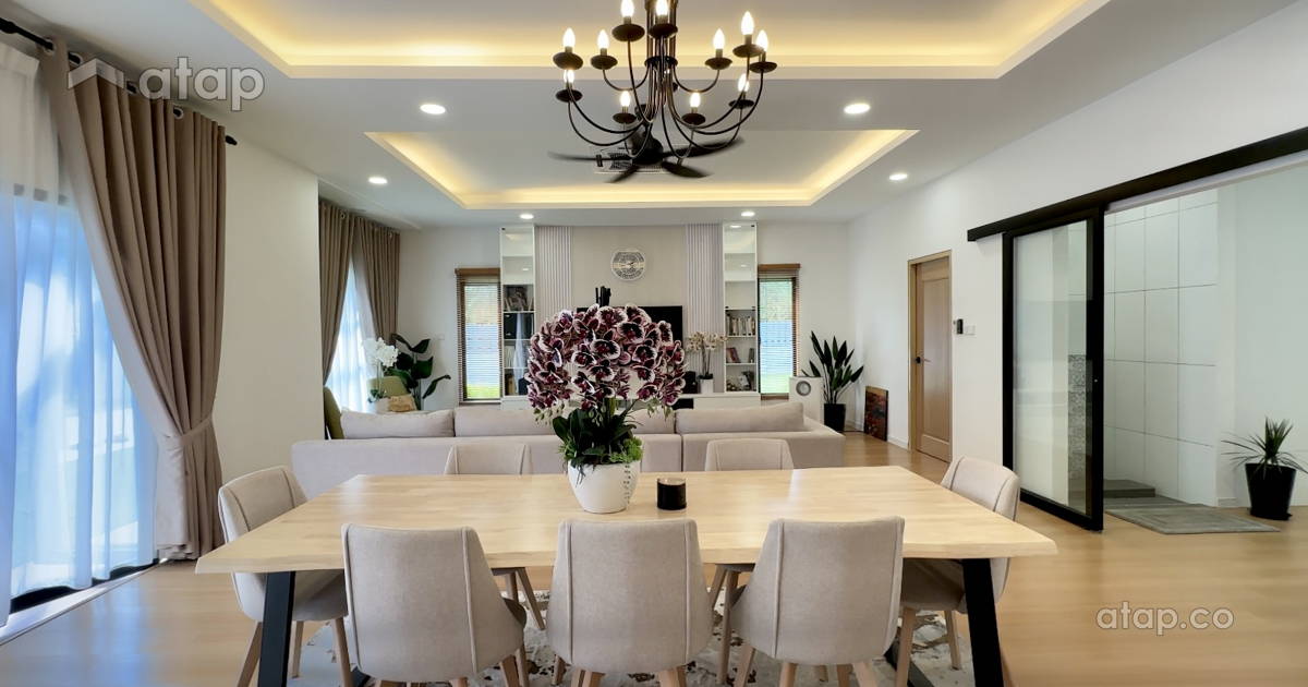 Dining Room bungalow design ideas & photos Malaysia | Atap.co