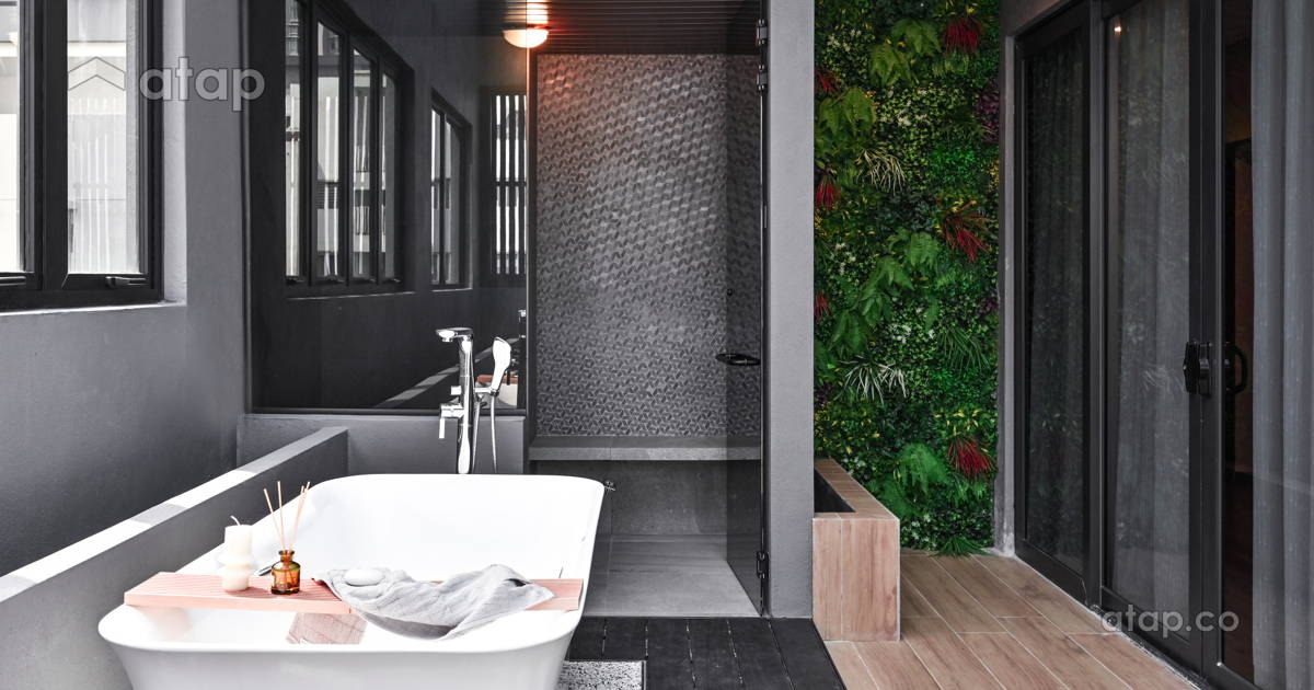 Modern Balcony Bathroom semi-detached design ideas & photos Malaysia ...