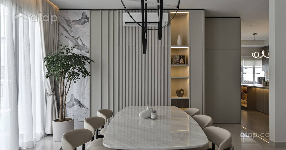 Modern Dining Room bungalow design ideas & photos Malaysia | Atap.co
