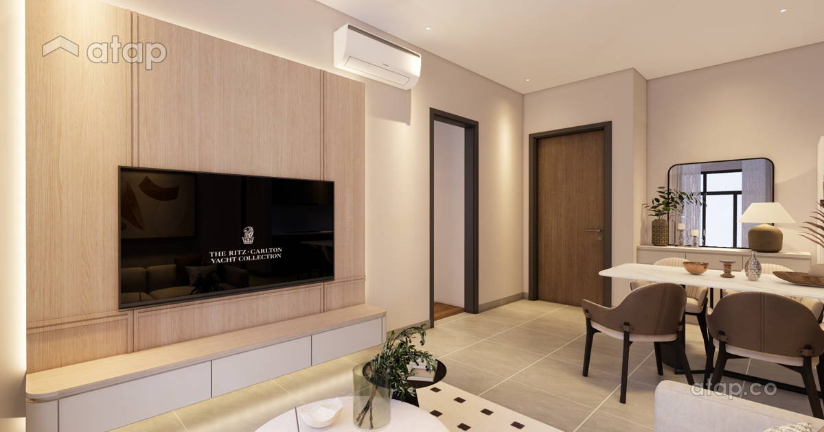 Altris residence minimal cream and nature interior design renovation ...