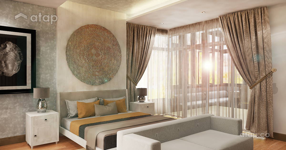 Asian Rustic Bedroom semi-detached design ideas & photos Malaysia | Atap.co