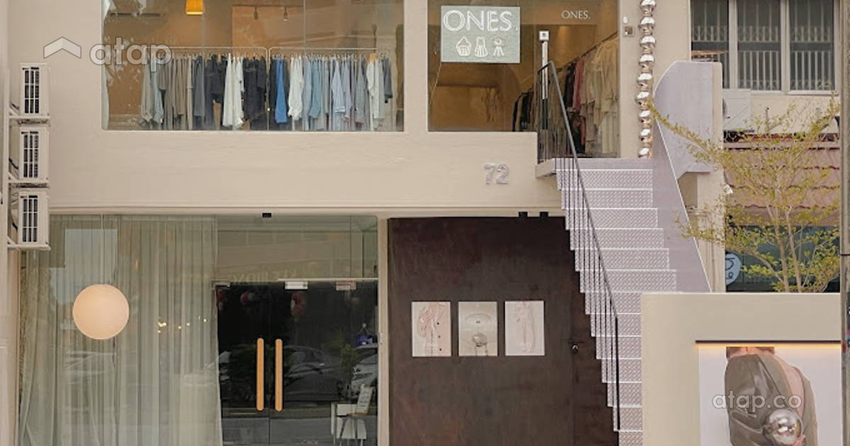 Minimalistic Modern Garden Retail shophouse design ideas & photos ...
